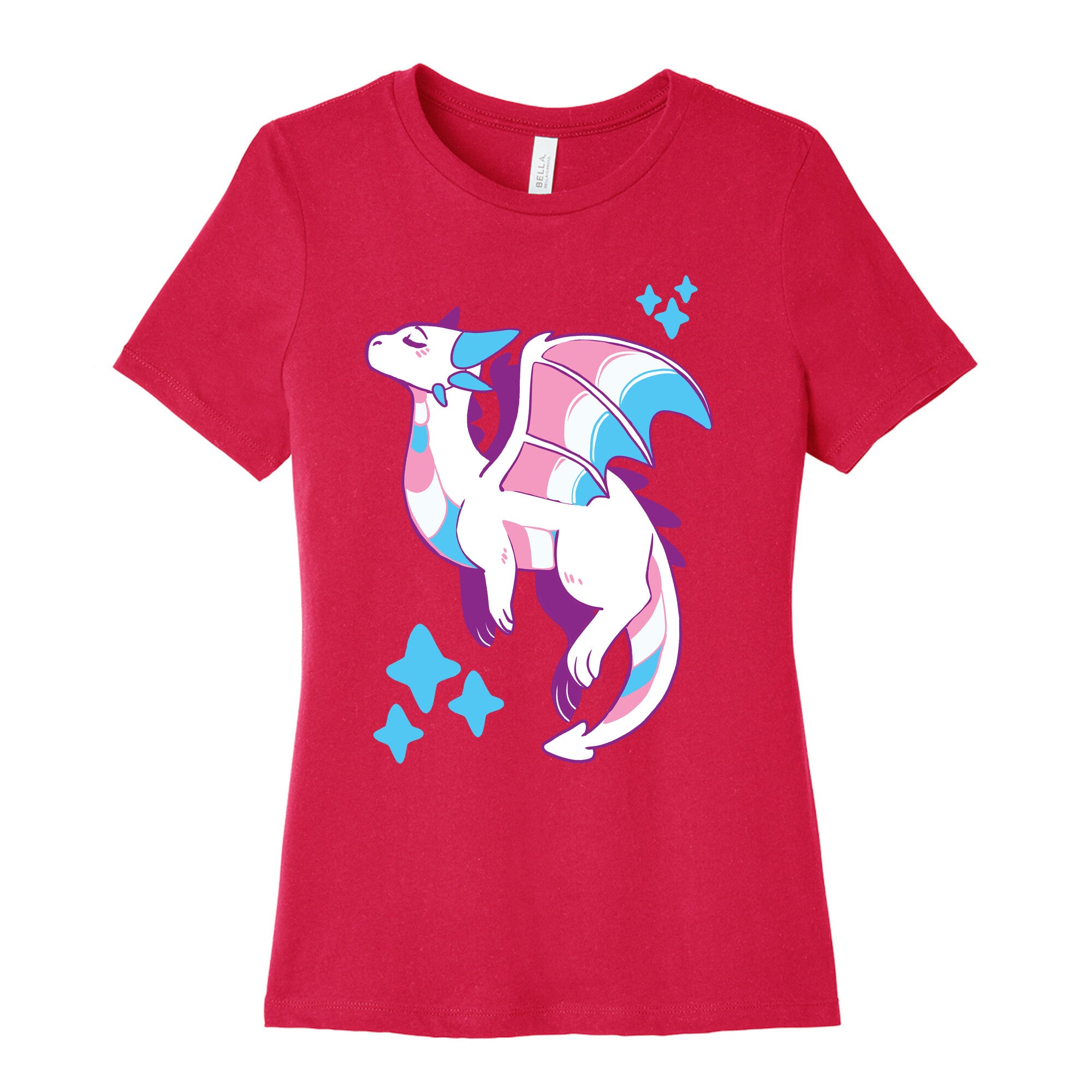 Trans Pride Dragon Women's Cotton Tee