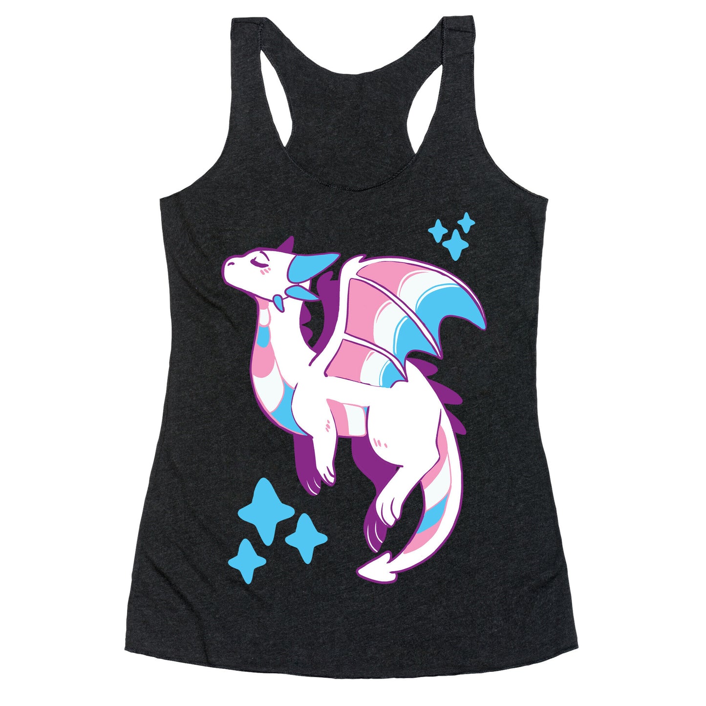 Trans Pride Dragon Racerback Tank