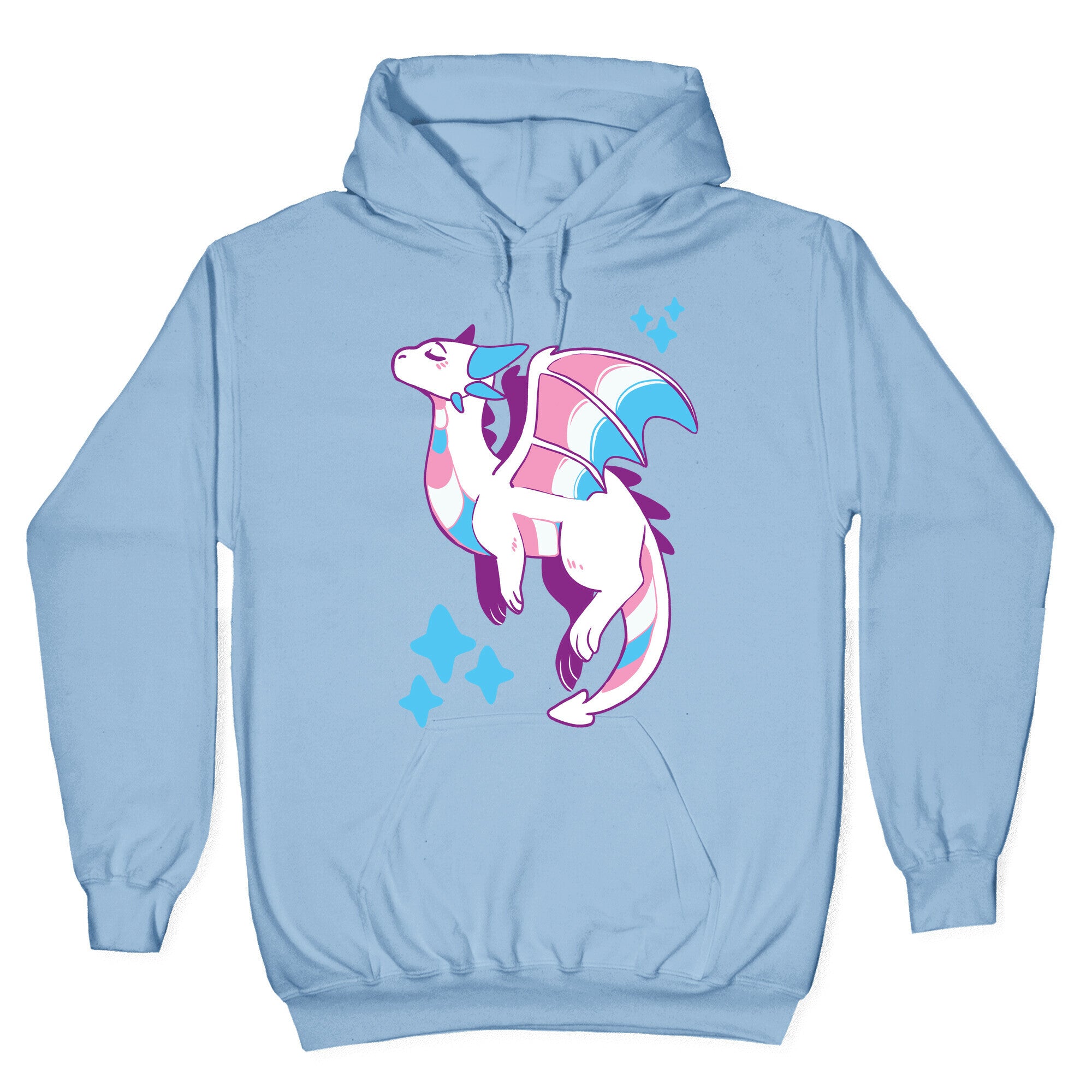 Trans Pride Dragon Hoodie