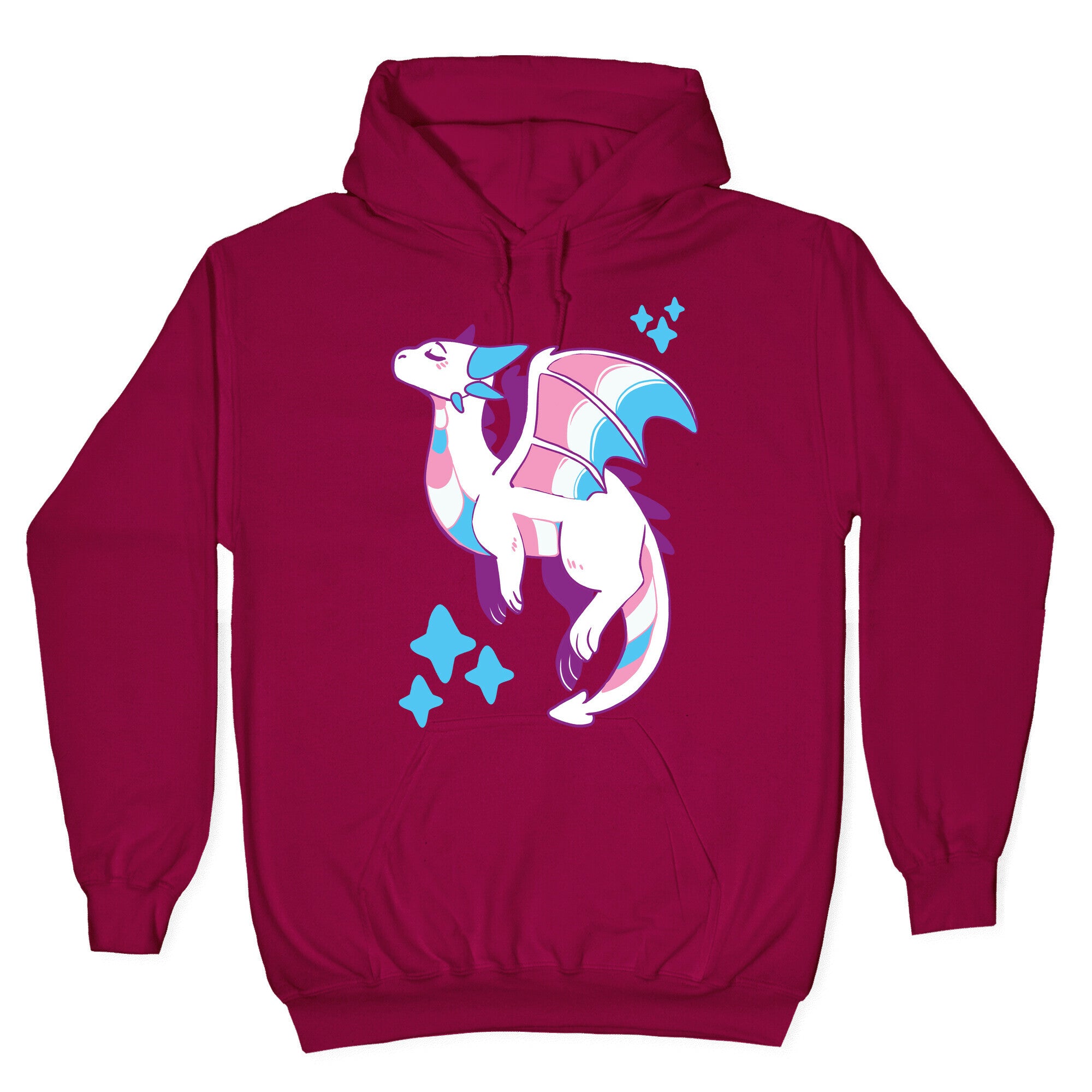 Trans Pride Dragon Hoodie