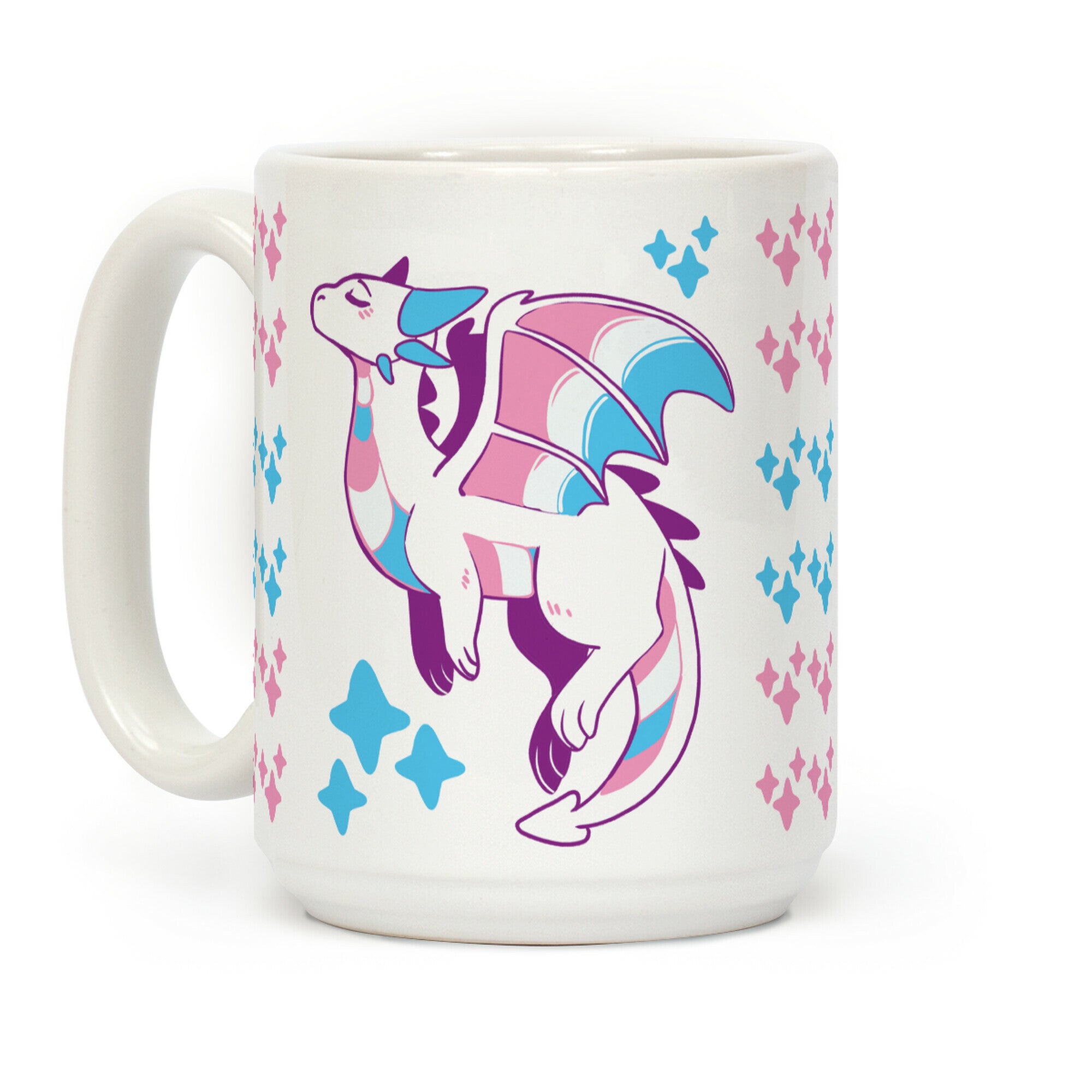 Trans Pride Dragon Coffee Mug