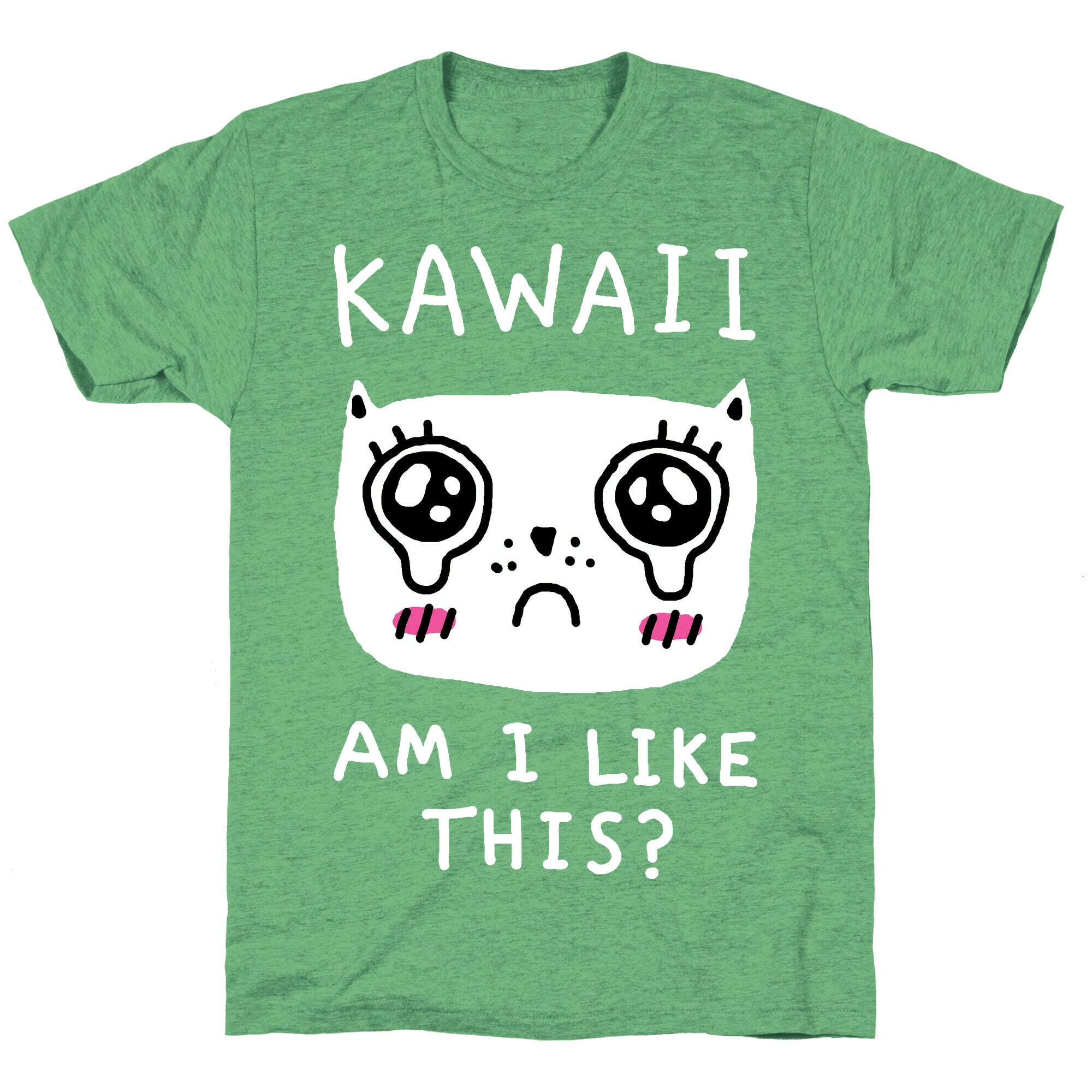 Kawaii Am I Like This Unisex Triblend Tee