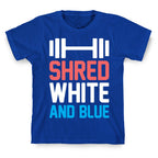 Shred White And Blue T-Shirt