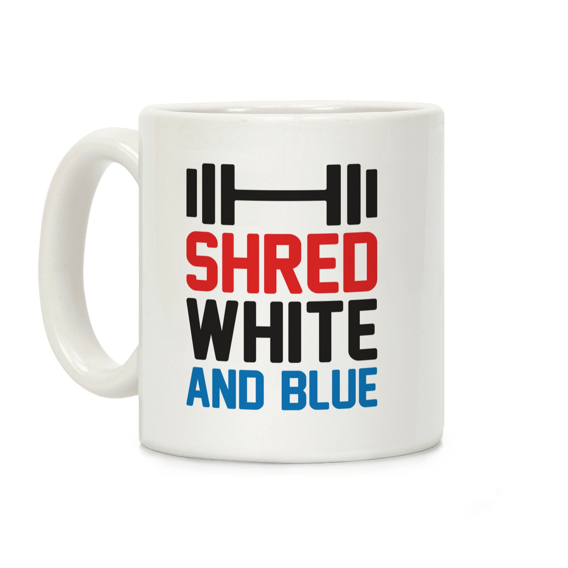 Shred White And Blue Coffee Mug