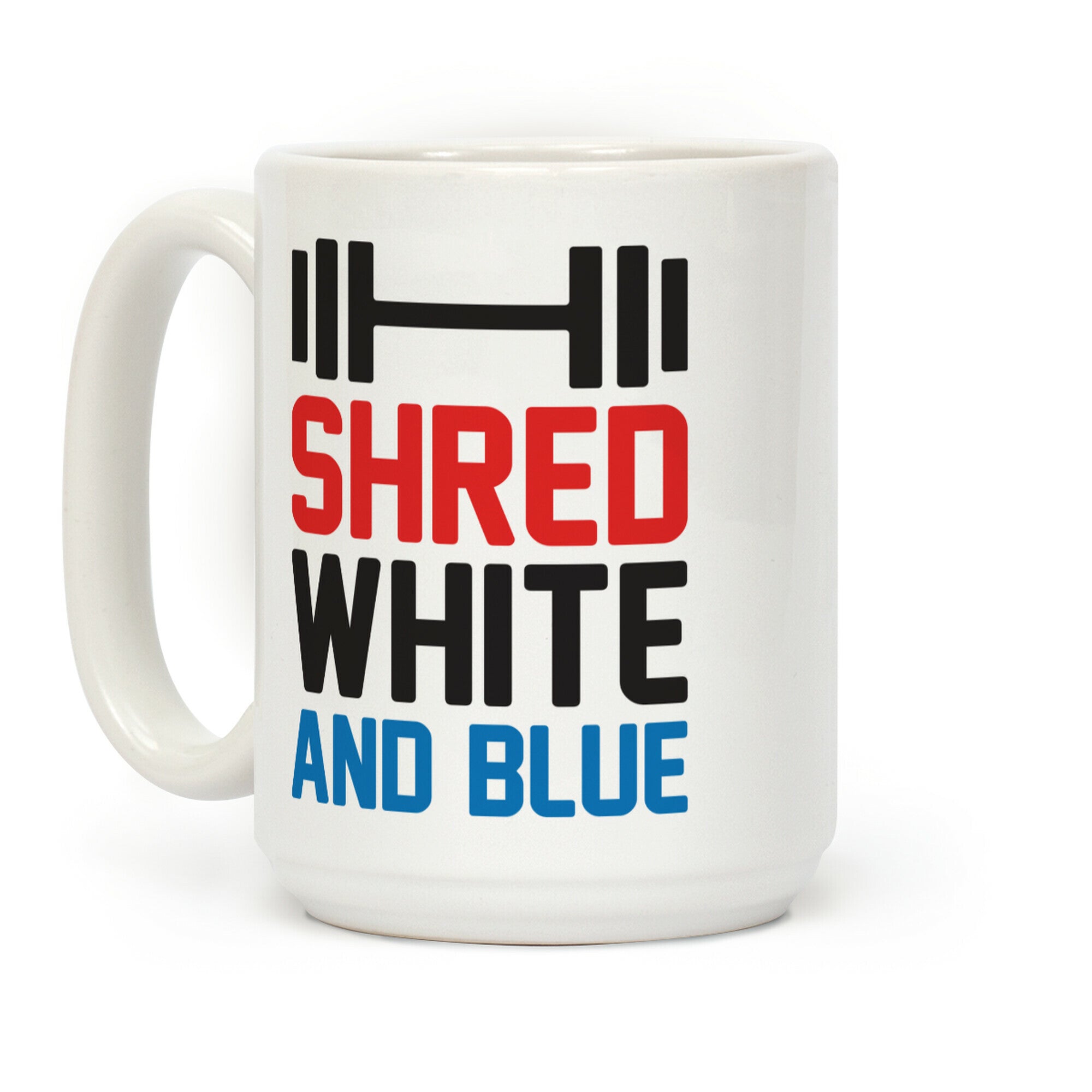 Shred White And Blue Coffee Mug