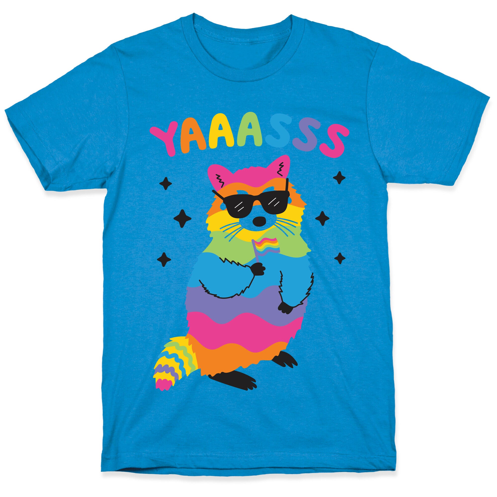Yas Rainbow Raccoon T-Shirt