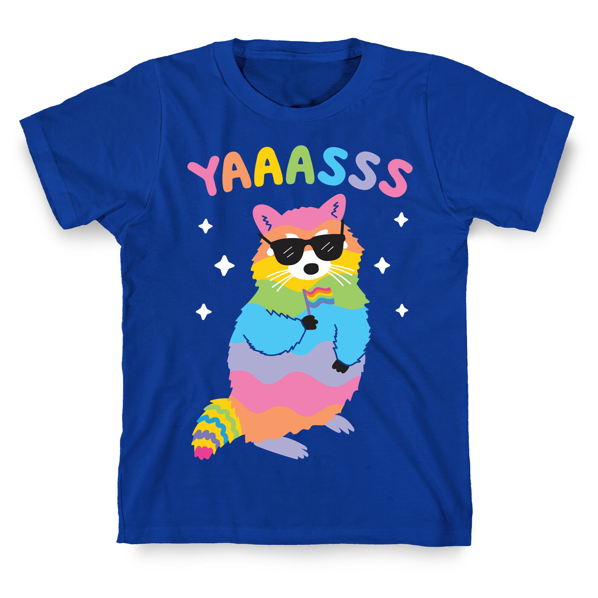 Yas Rainbow Raccoon T-Shirt