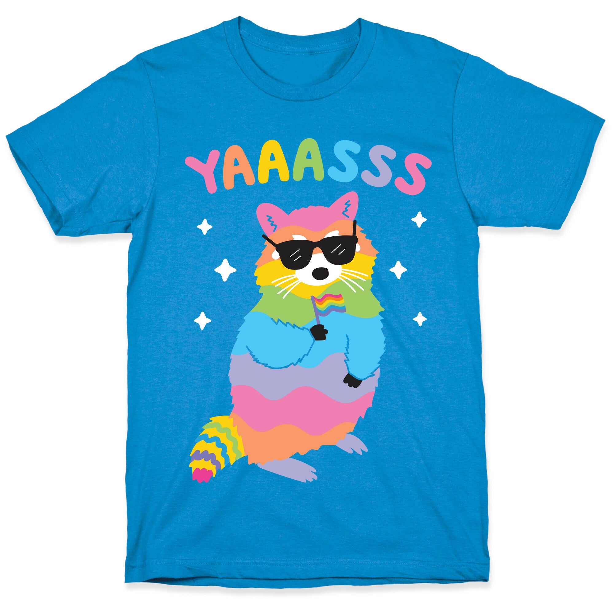 Yas Rainbow Raccoon T-Shirt