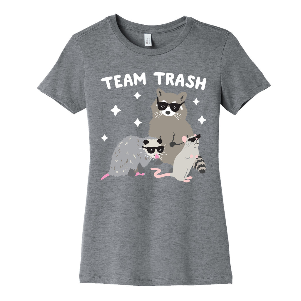 Team Trash Opossum Raccoon Rat Women's Cotton Tee