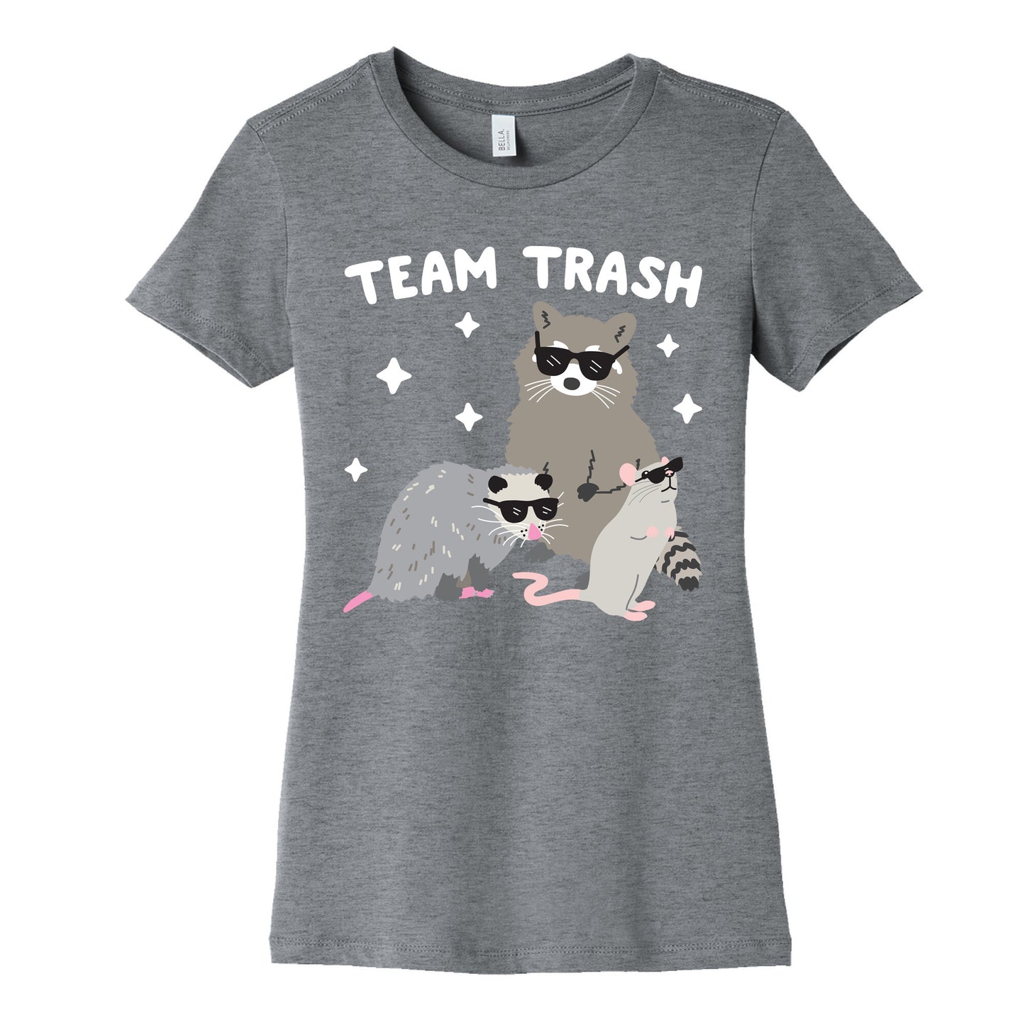 Team Trash Opossum Raccoon Rat Women's Cotton Tee