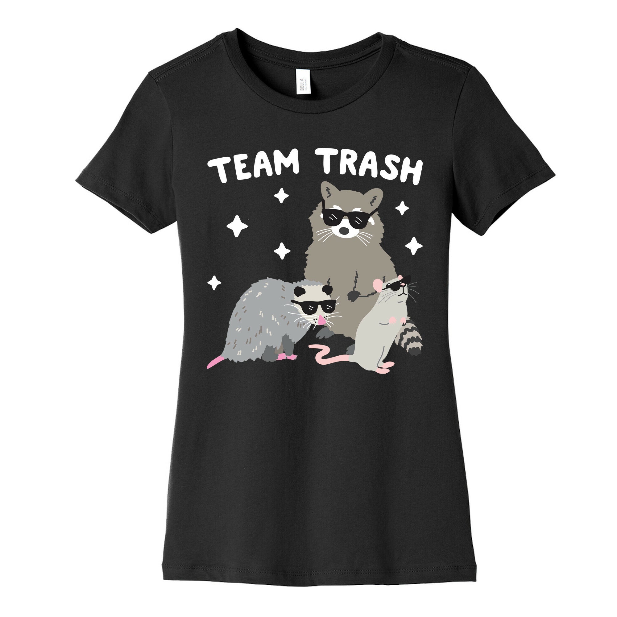 Team Trash Opossum Raccoon Rat Women's Cotton Tee