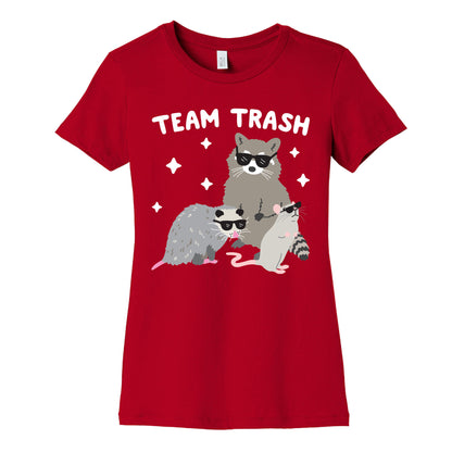 Team Trash Opossum Raccoon Rat Women's Cotton Tee