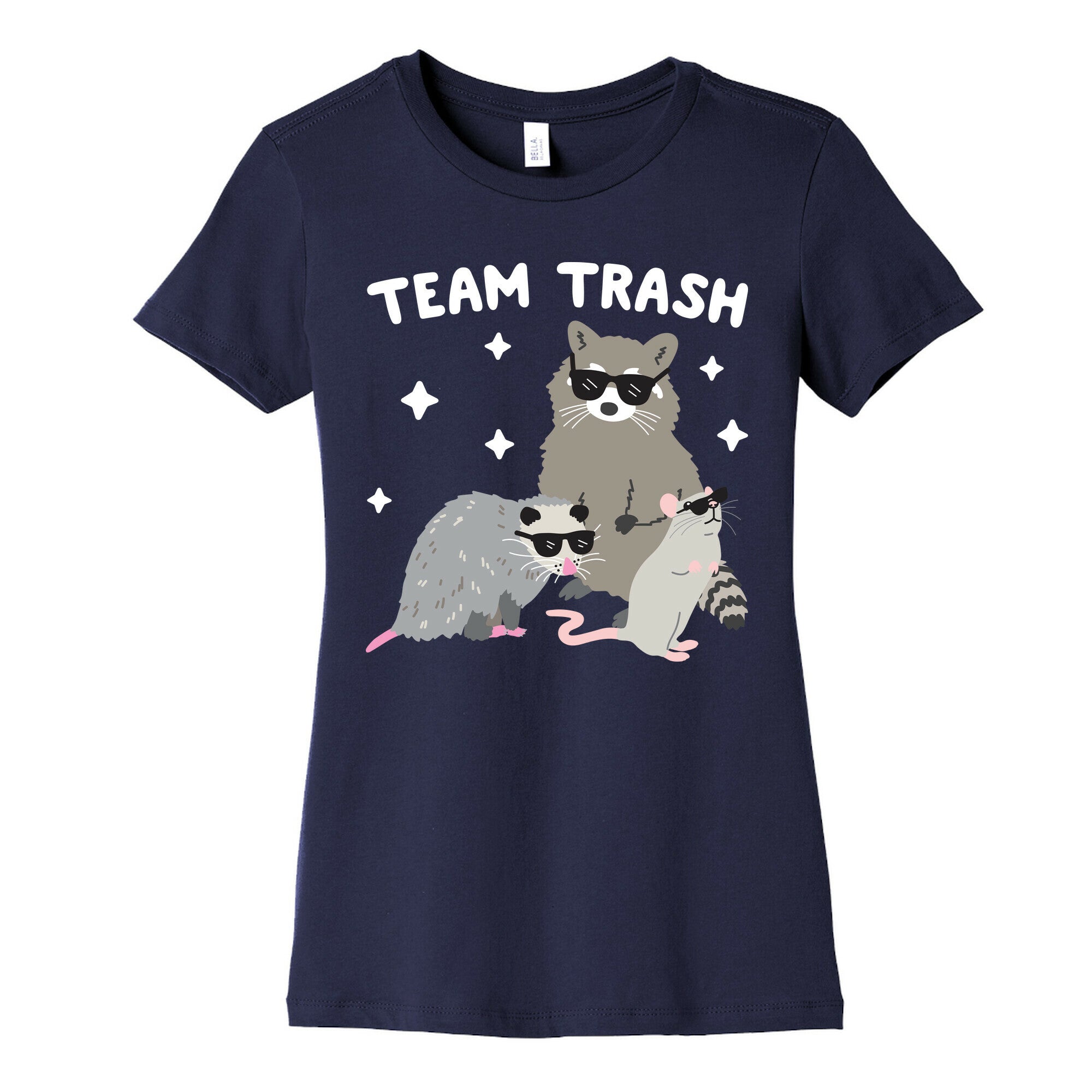 Team Trash Opossum Raccoon Rat Women's Cotton Tee