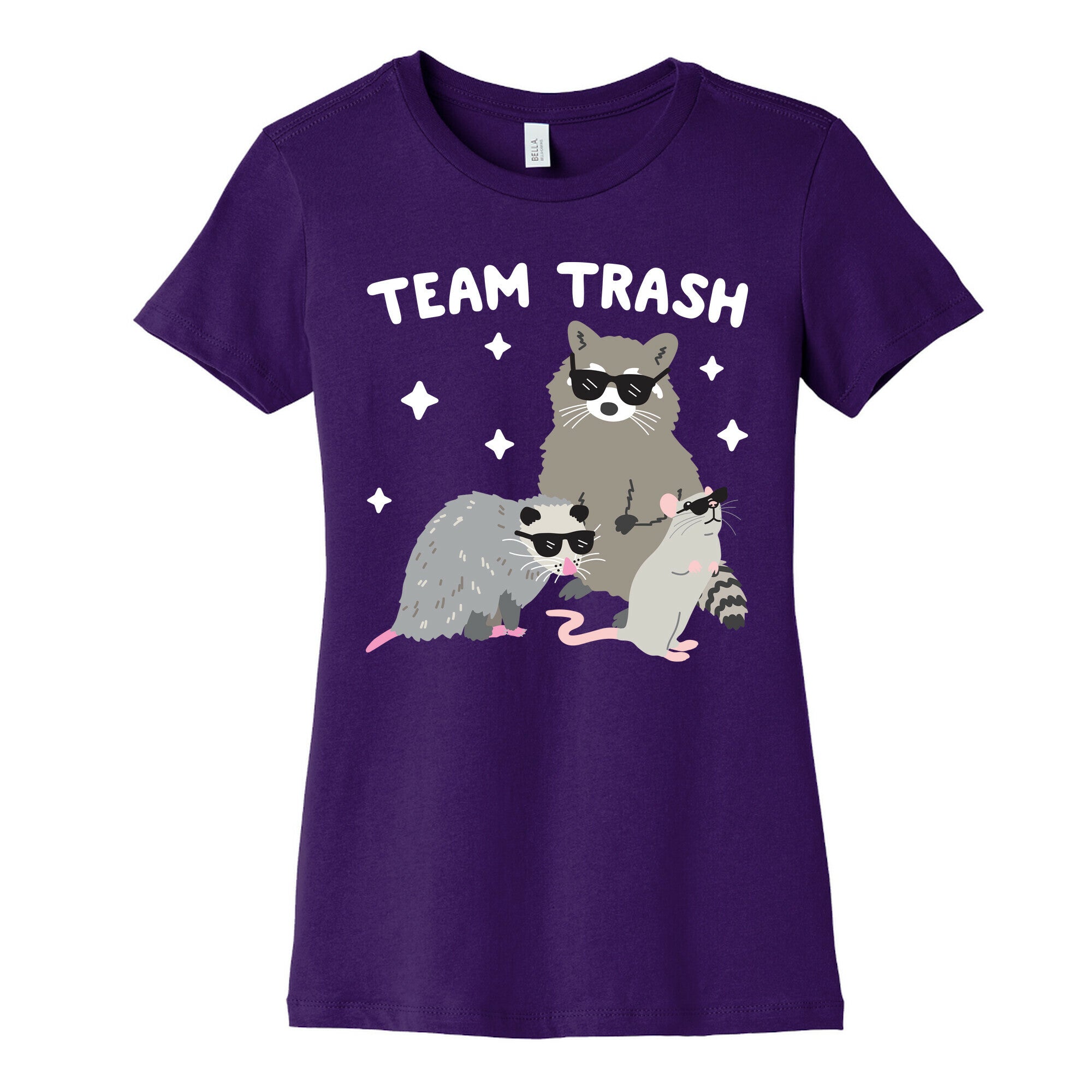 Team Trash Opossum Raccoon Rat Women's Cotton Tee