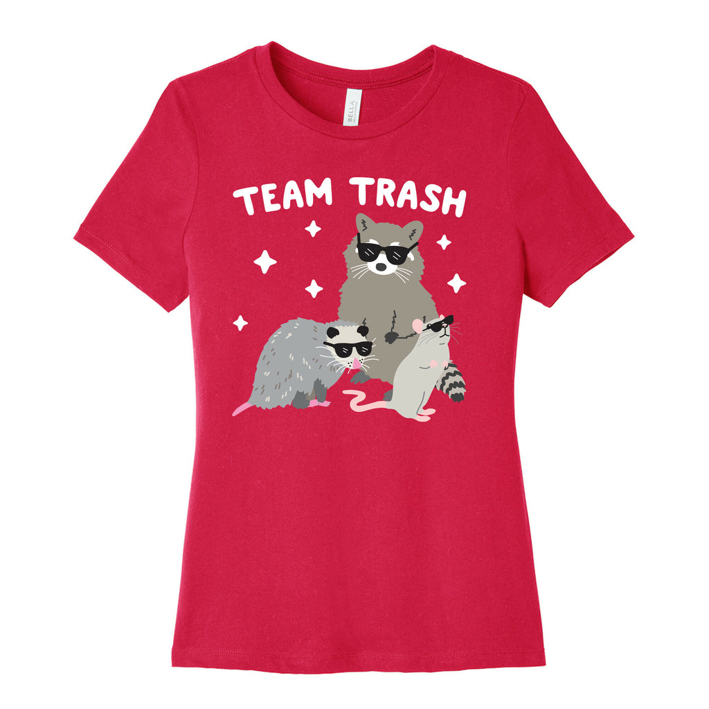Team Trash Opossum Raccoon Rat Women's Cotton Tee