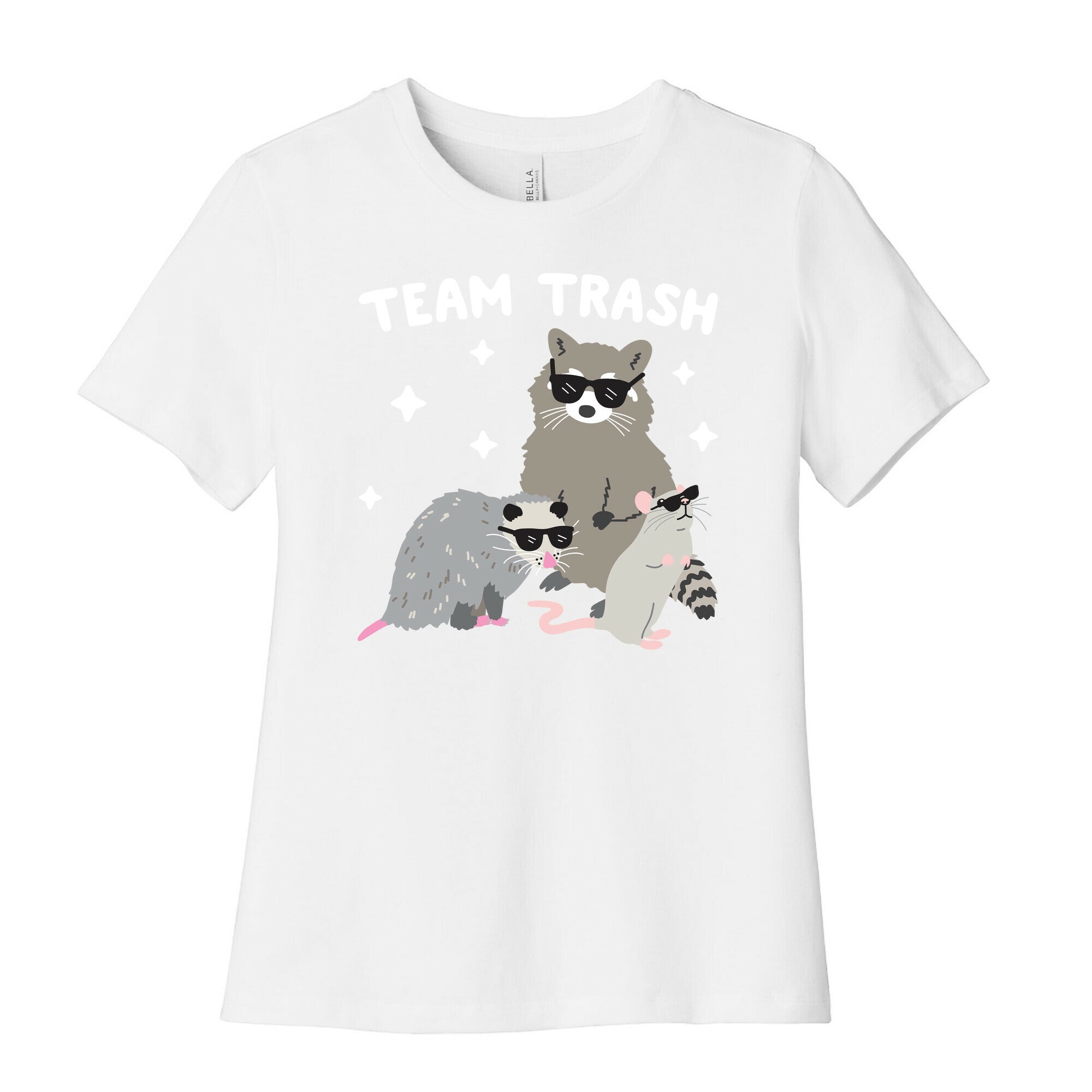Team Trash Opossum Raccoon Rat Women's Cotton Tee