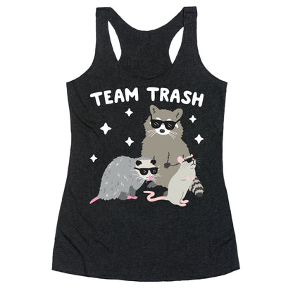 Team Trash Opossum Raccoon Rat Racerback Tank