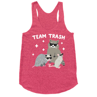 Team Trash Opossum Raccoon Rat Racerback Tank