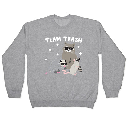 Team Trash Opossum Raccoon Rat Crewneck Sweatshirt