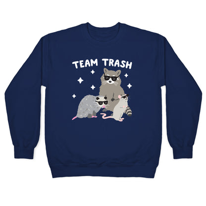 Team Trash Opossum Raccoon Rat Crewneck Sweatshirt