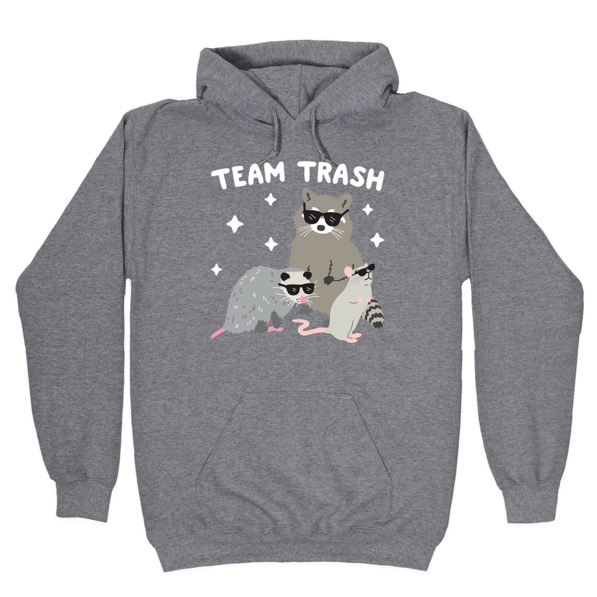Team Trash Opossum Raccoon Rat Hoodie