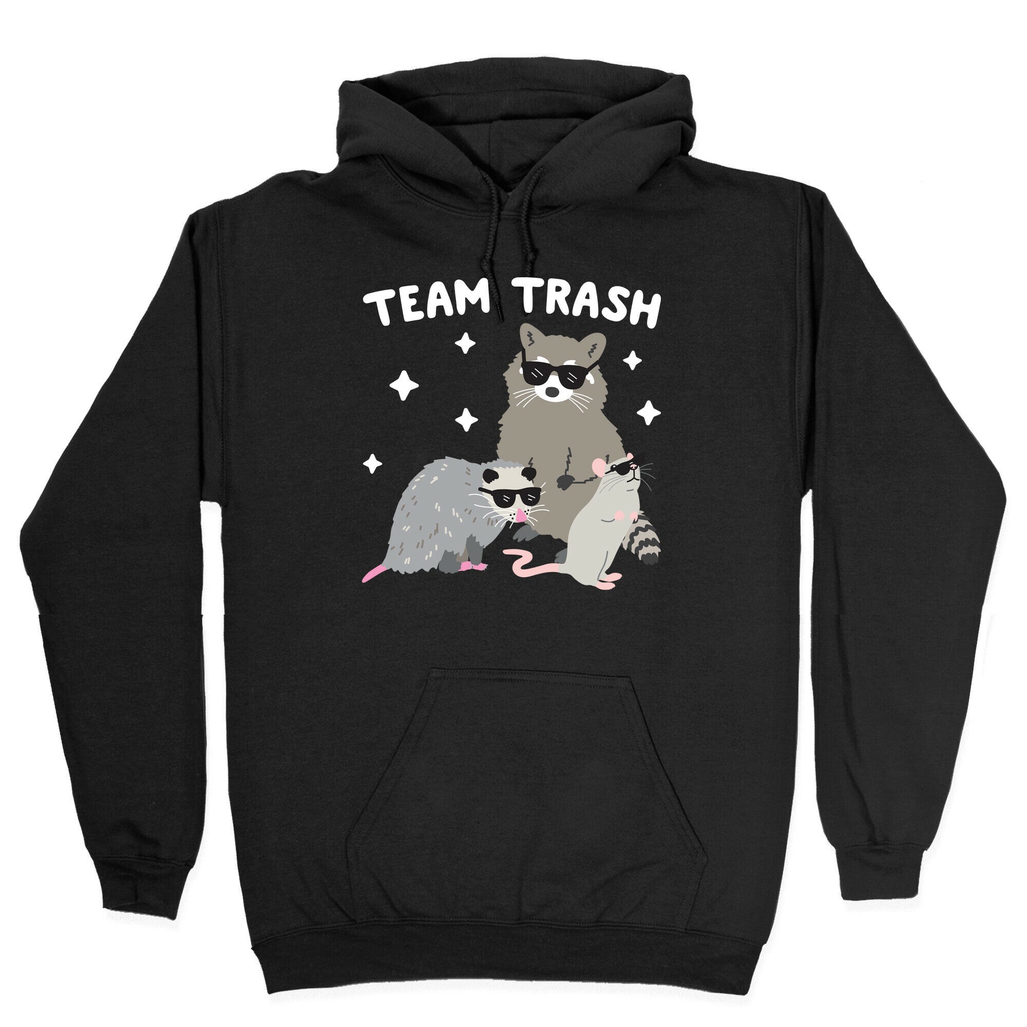 Team Trash Opossum Raccoon Rat Hoodie