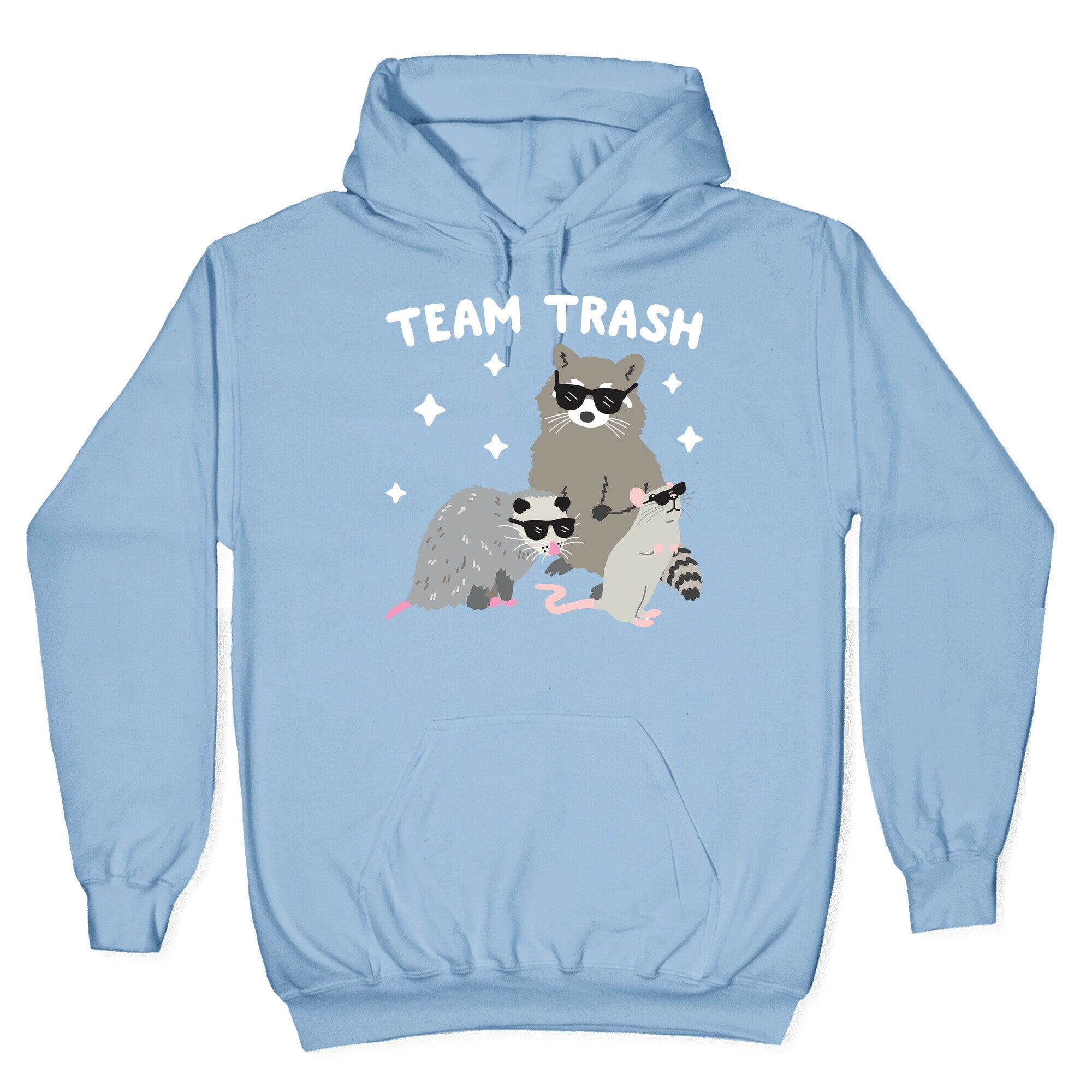 Team Trash Opossum Raccoon Rat Hoodie