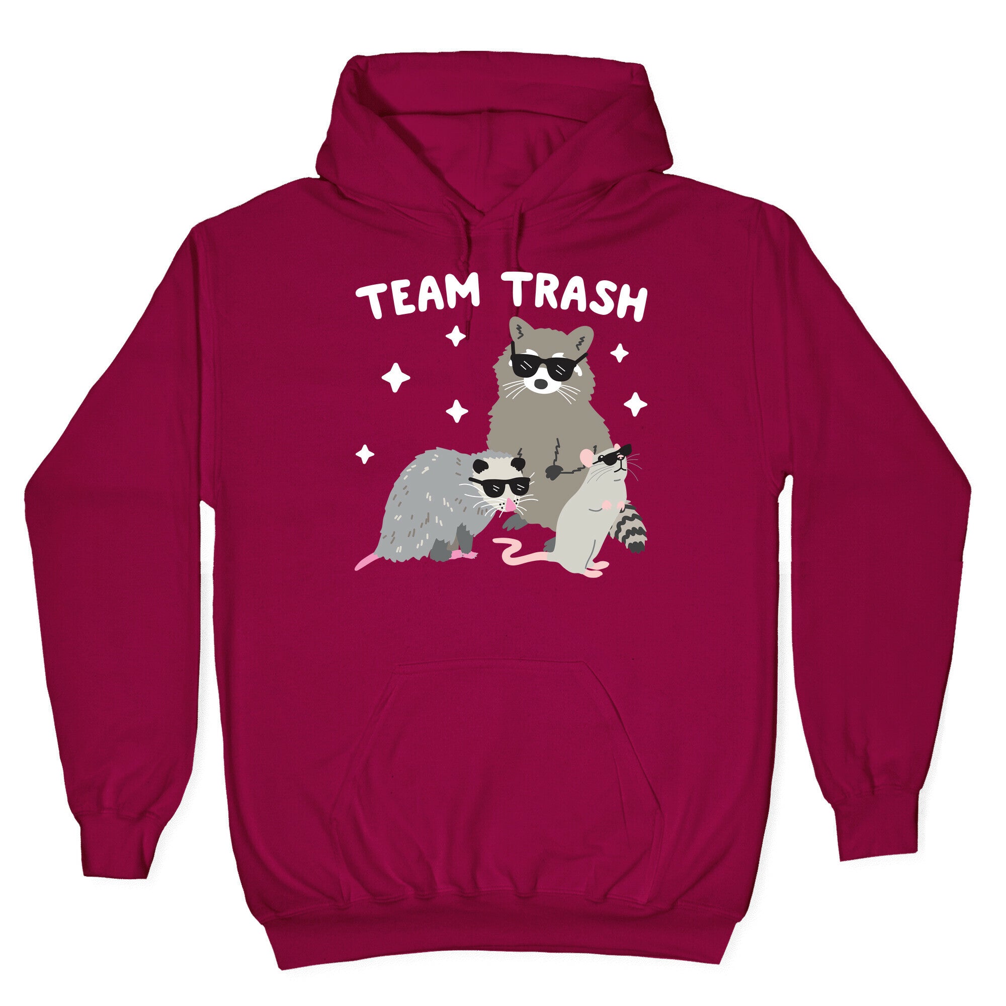 Team Trash Opossum Raccoon Rat Hoodie