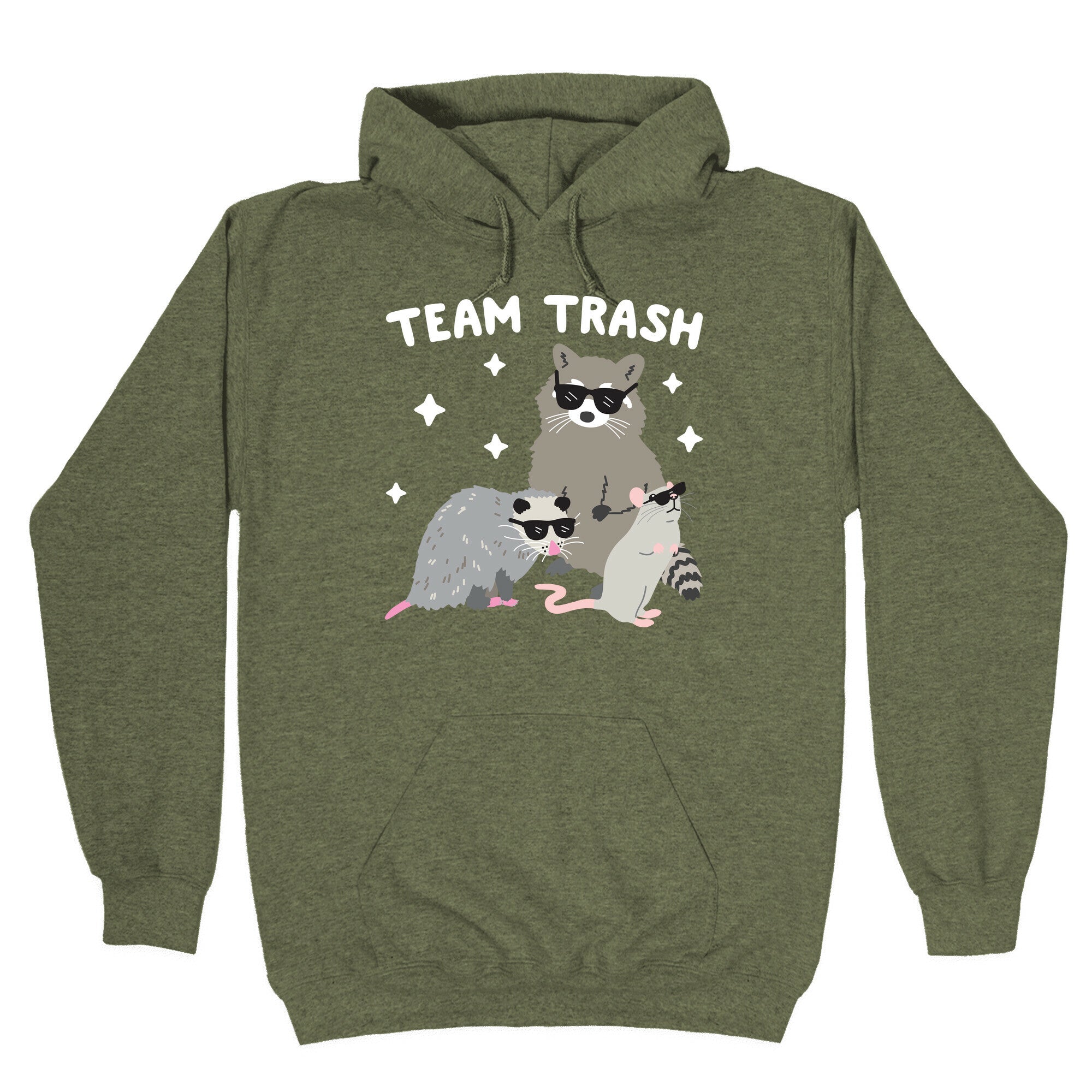 Team Trash Opossum Raccoon Rat Hoodie