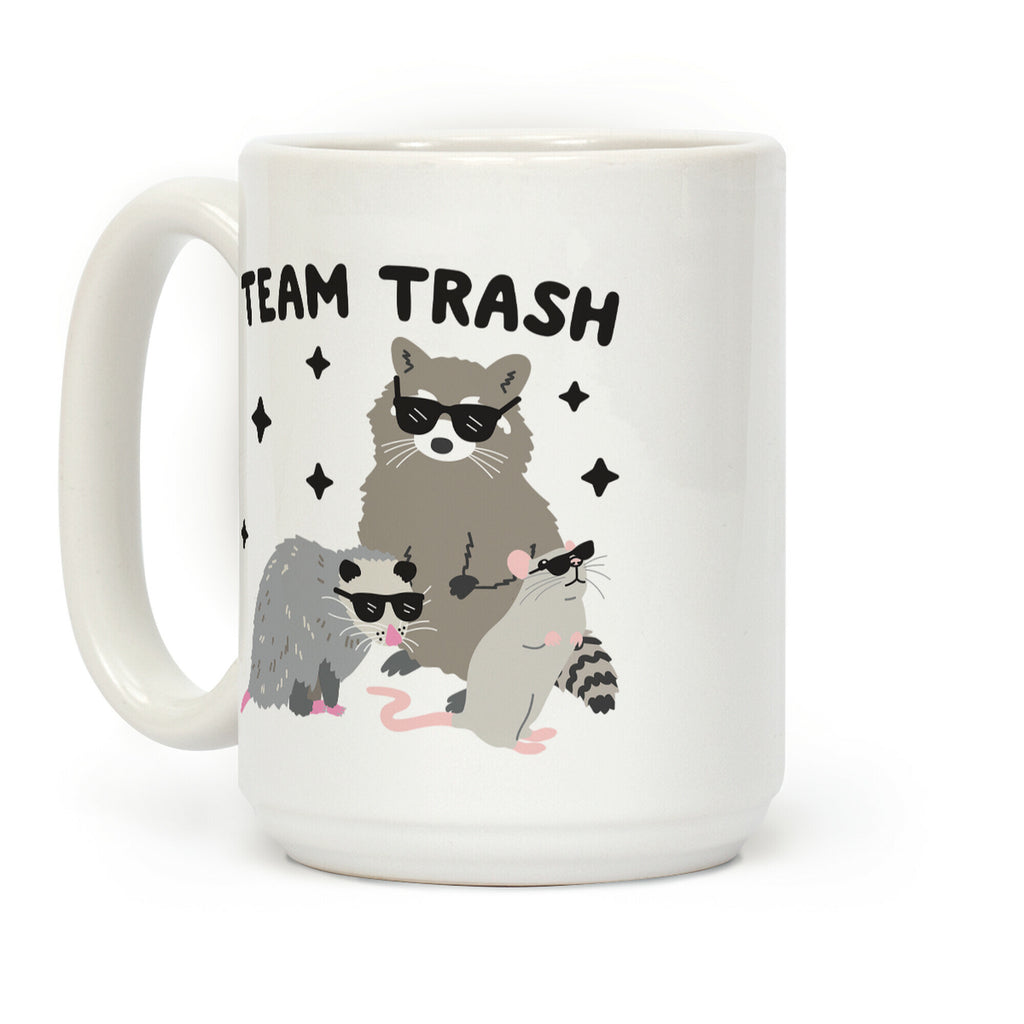 Team Trash Opossum Raccoon Rat Coffee Mug