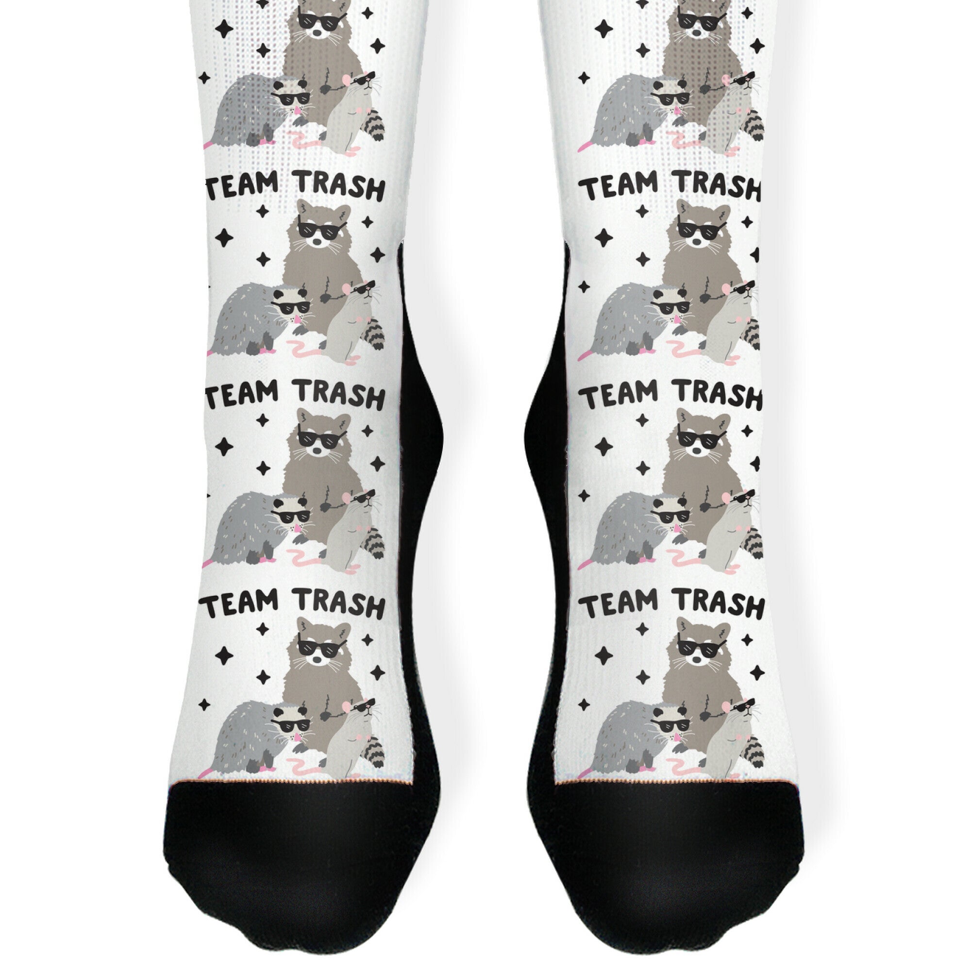 Team Trash Opossum Raccoon Rat Socks