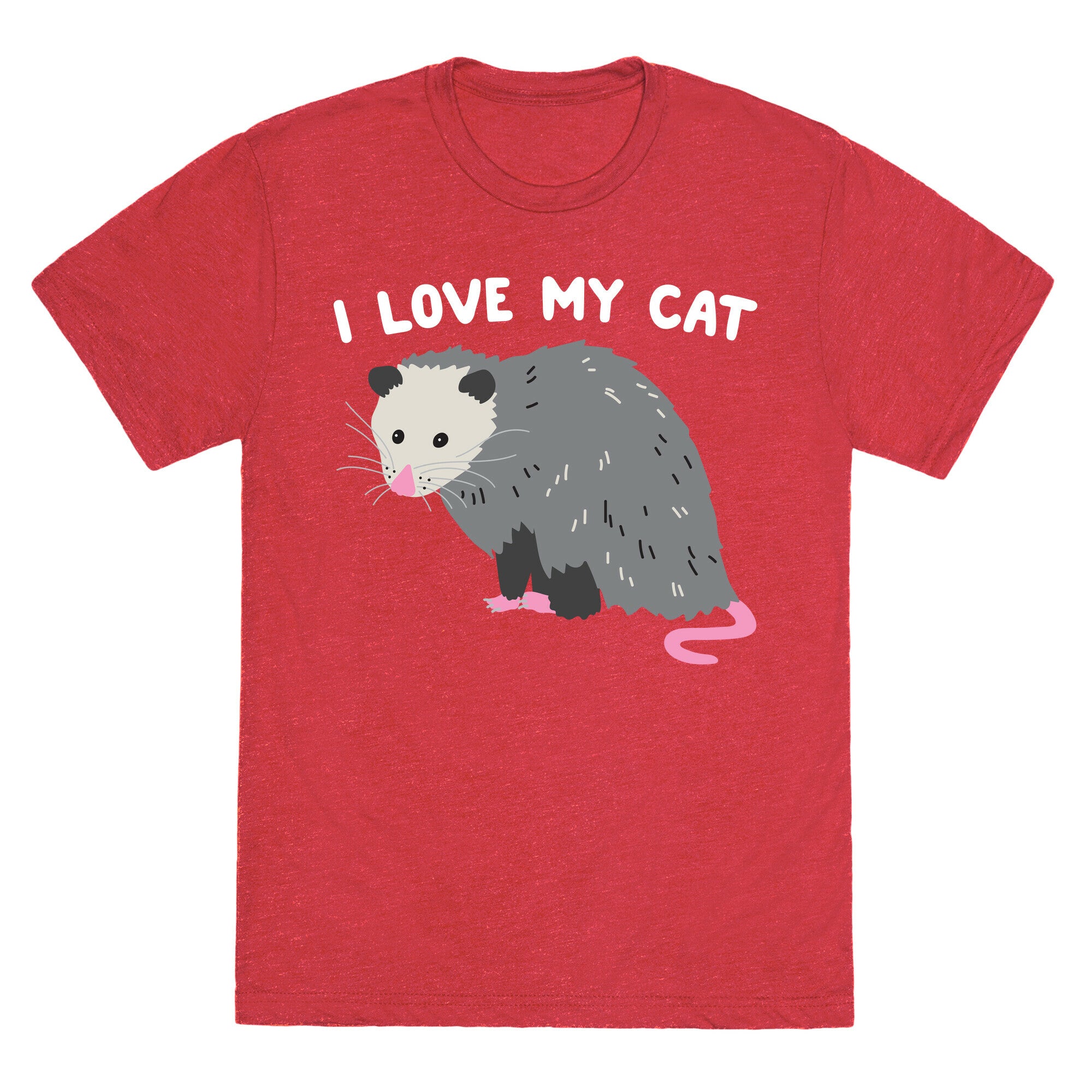 I Love My Cat Opossum Unisex Triblend Tee