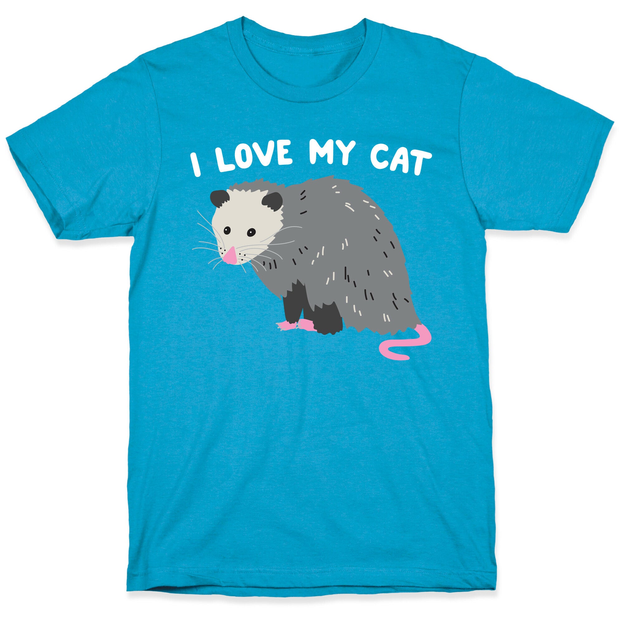 I Love My Cat Opossum Unisex Triblend Tee