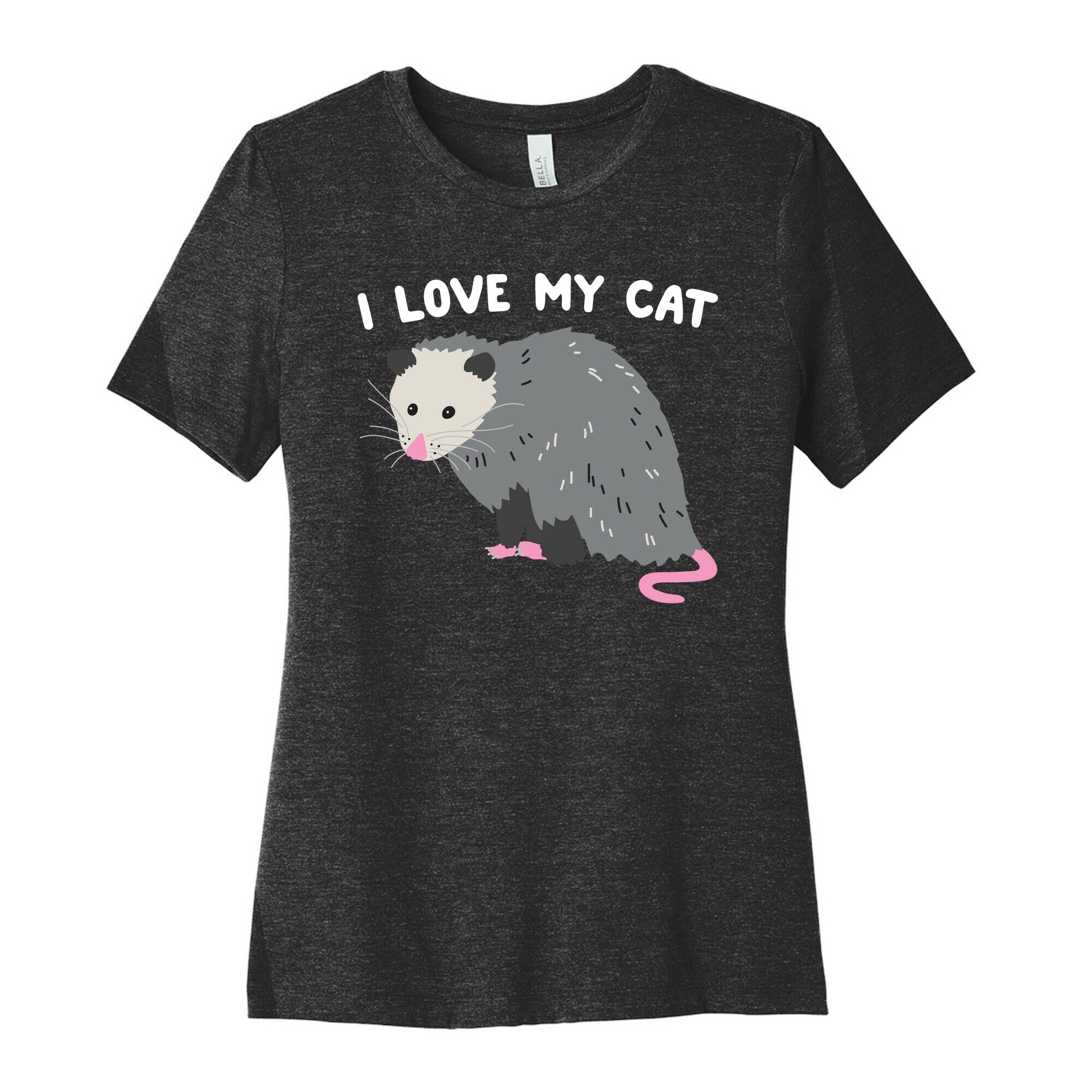 I Love My Cat Opossum Women's Cotton Tee