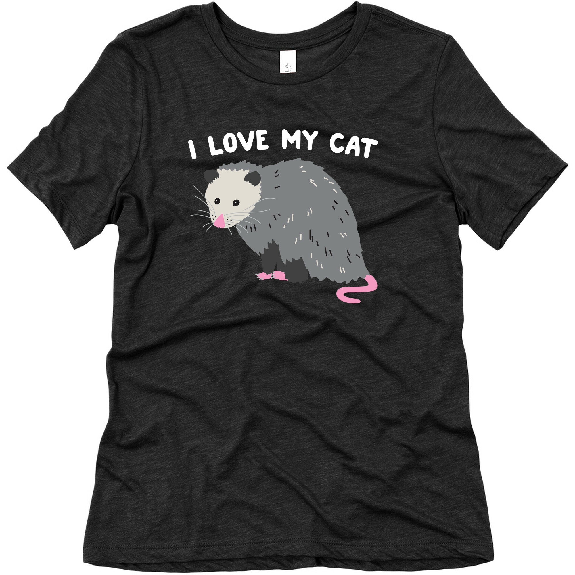 I Love My Cat Opossum Women's Triblend Tee