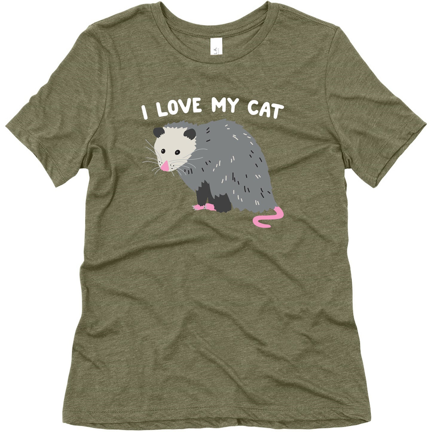 I Love My Cat Opossum Women's Triblend Tee