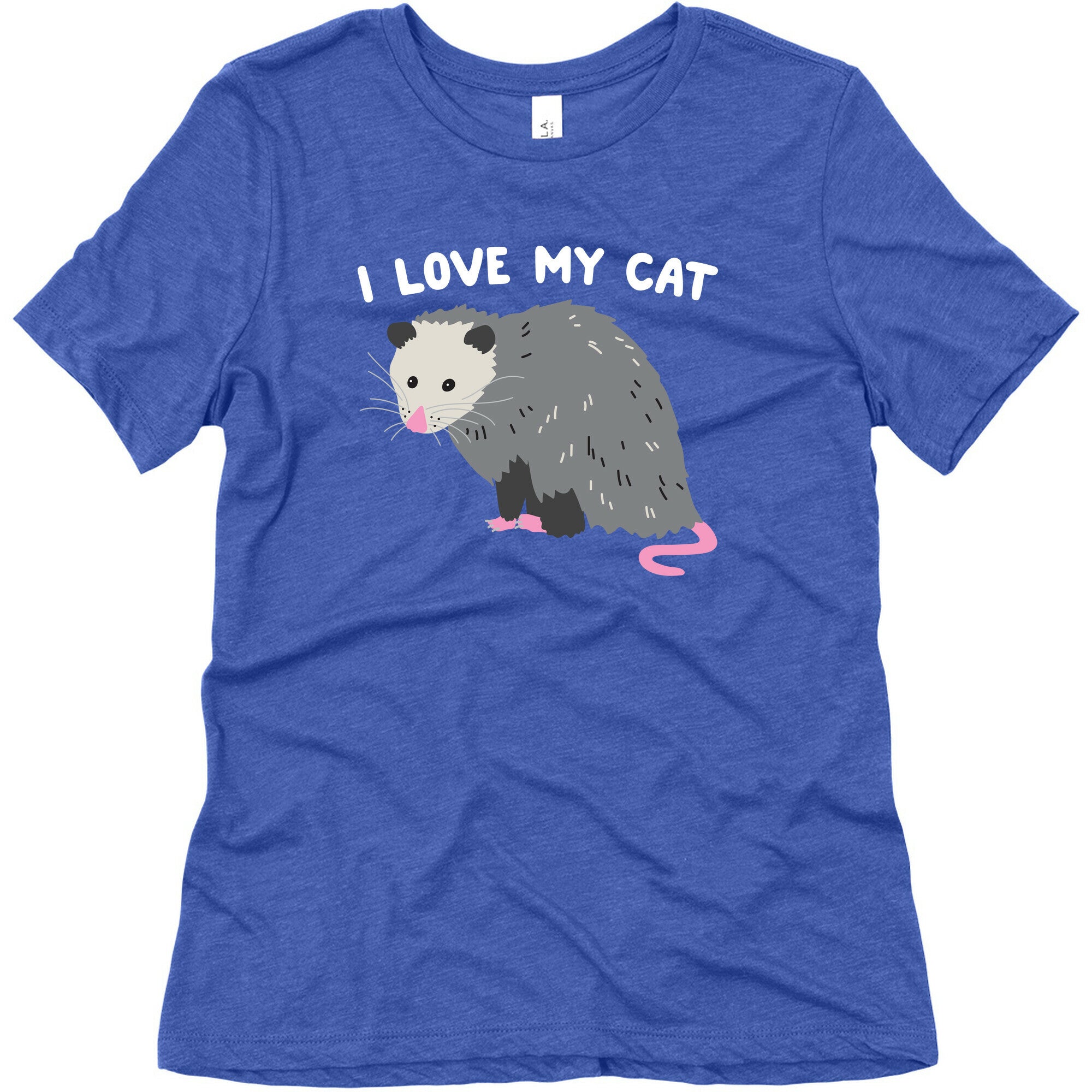 I Love My Cat Opossum Women's Triblend Tee