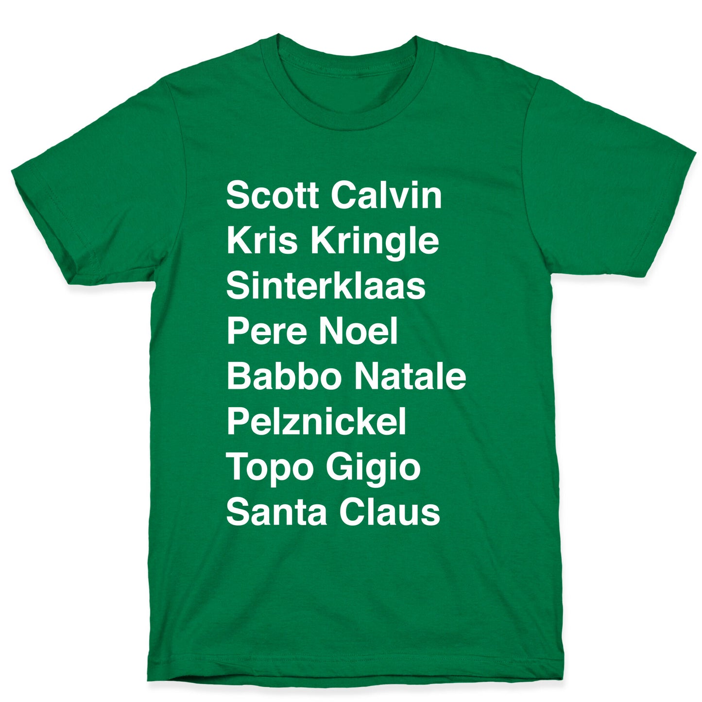 Santa List (White Ink) T-Shirt