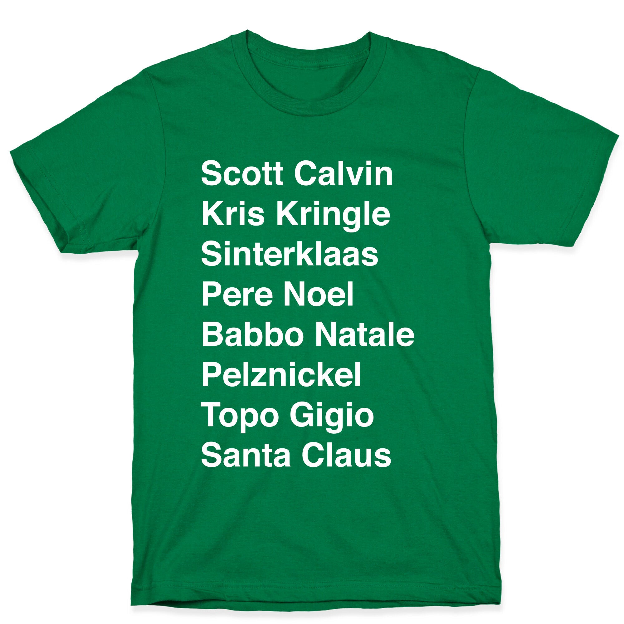 Santa List (White Ink) T-Shirt