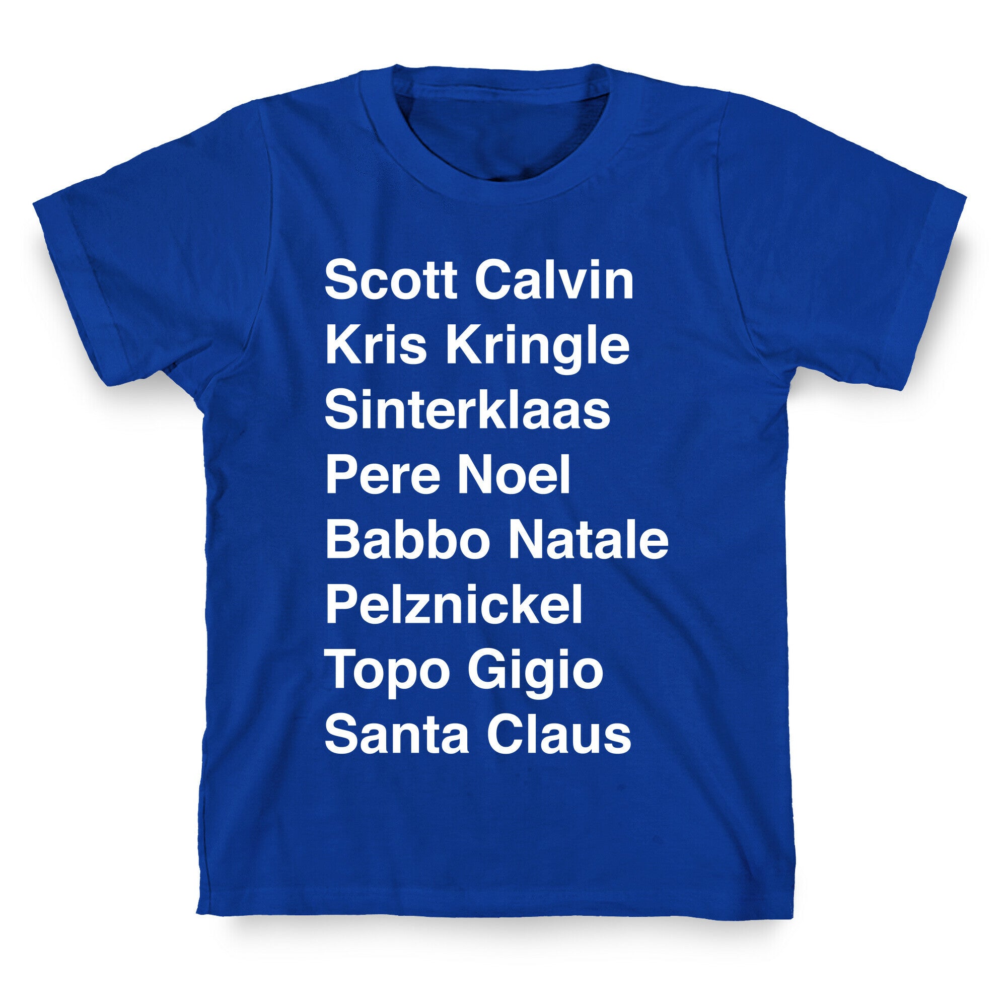 Santa List (White Ink) T-Shirt