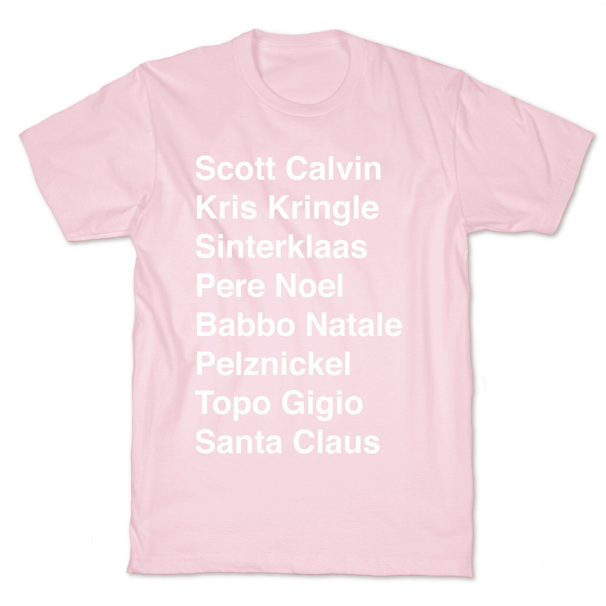 Santa List (White Ink) T-Shirt