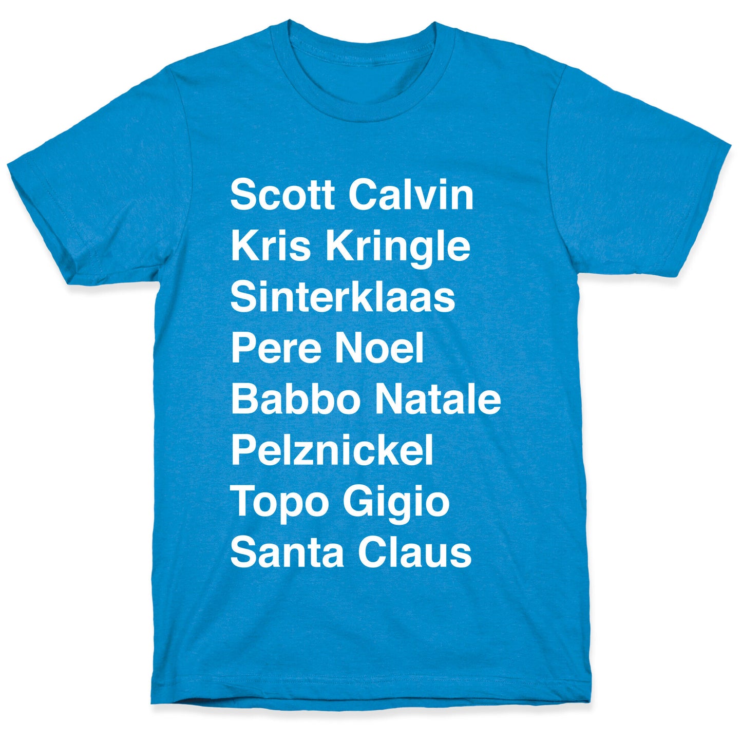 Santa List (White Ink) T-Shirt