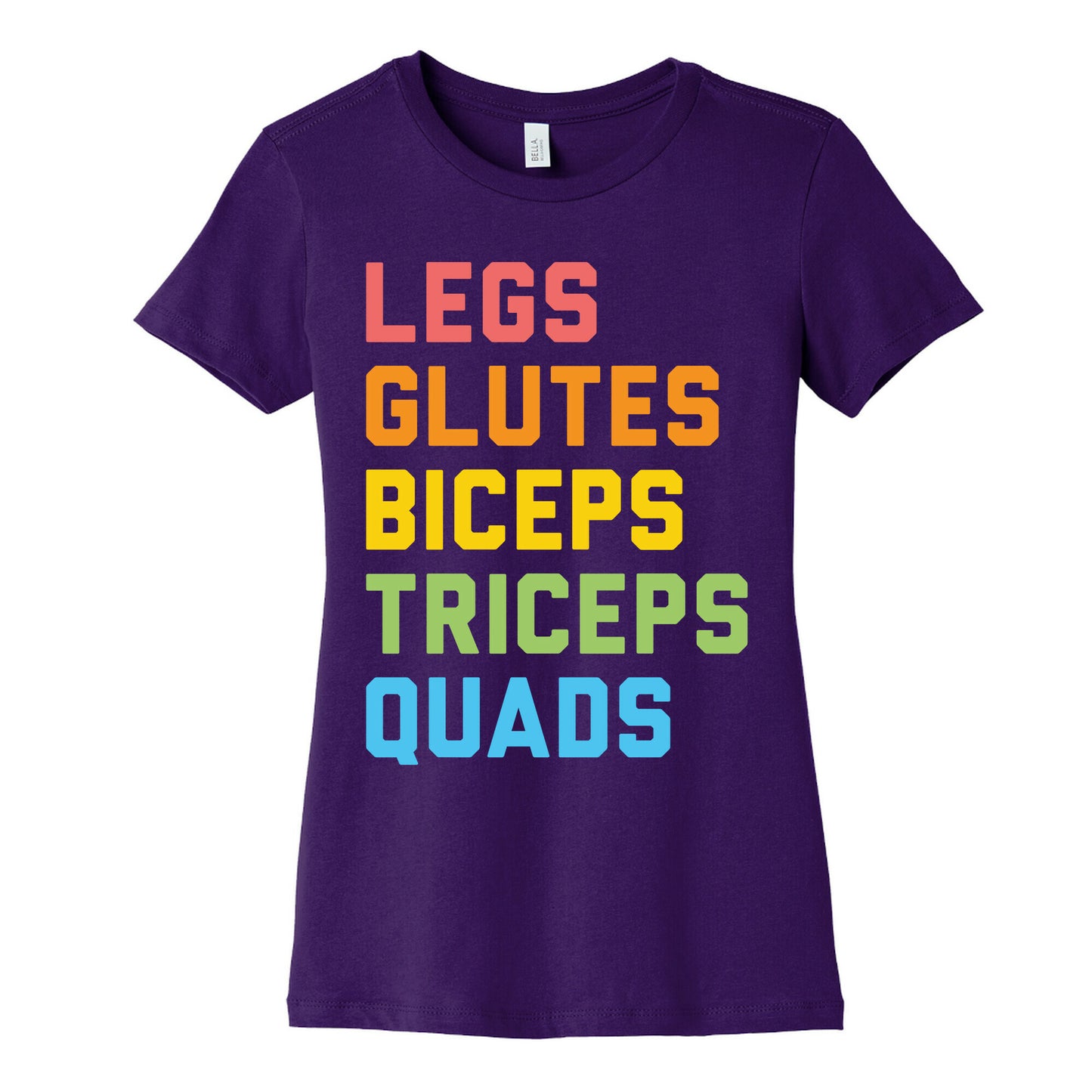 Legs Glutes Biceps Triceps Quads LGBTQ Fitness Women's Cotton Tee