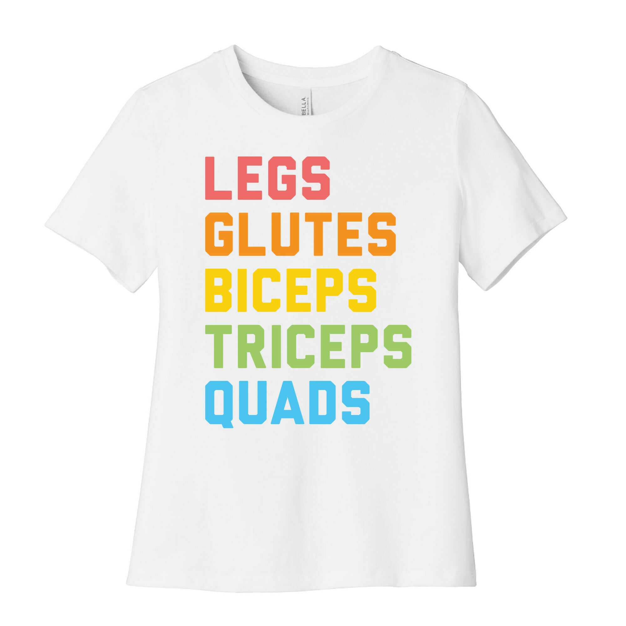 Legs Glutes Biceps Triceps Quads LGBTQ Fitness Women's Cotton Tee