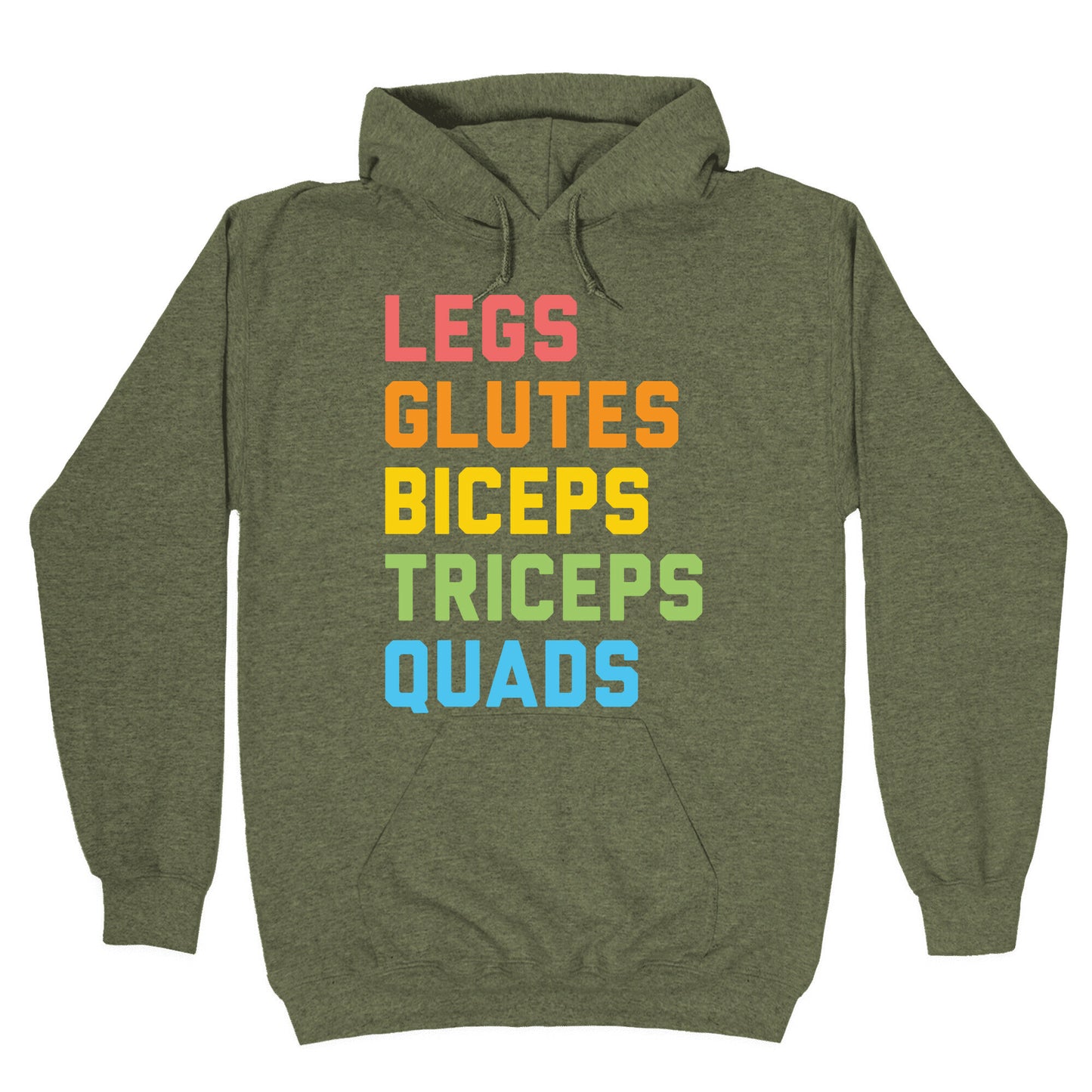 Legs Glutes Biceps Triceps Quads LGBTQ Fitness Hoodie