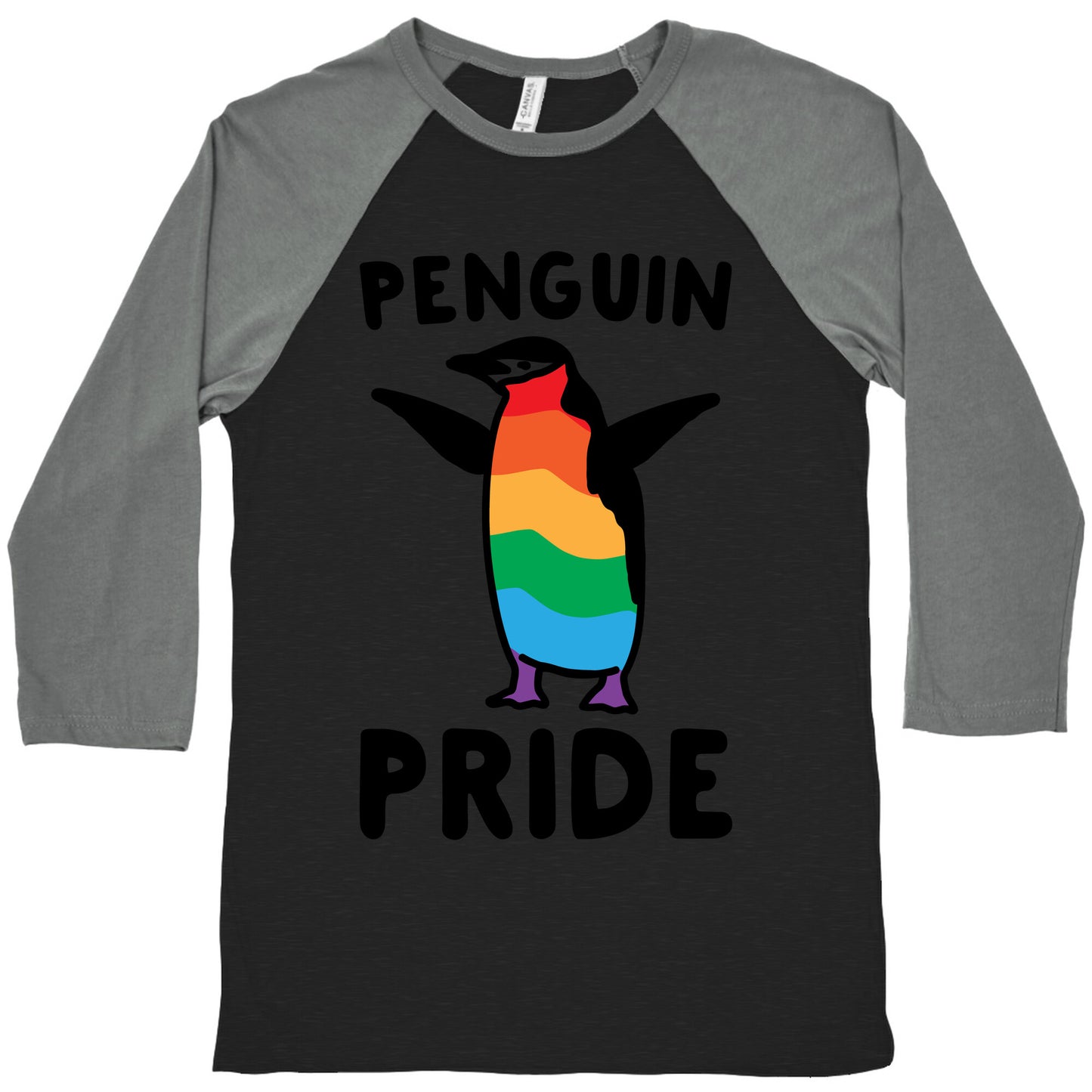 Penguin Pride  Baseball Tee