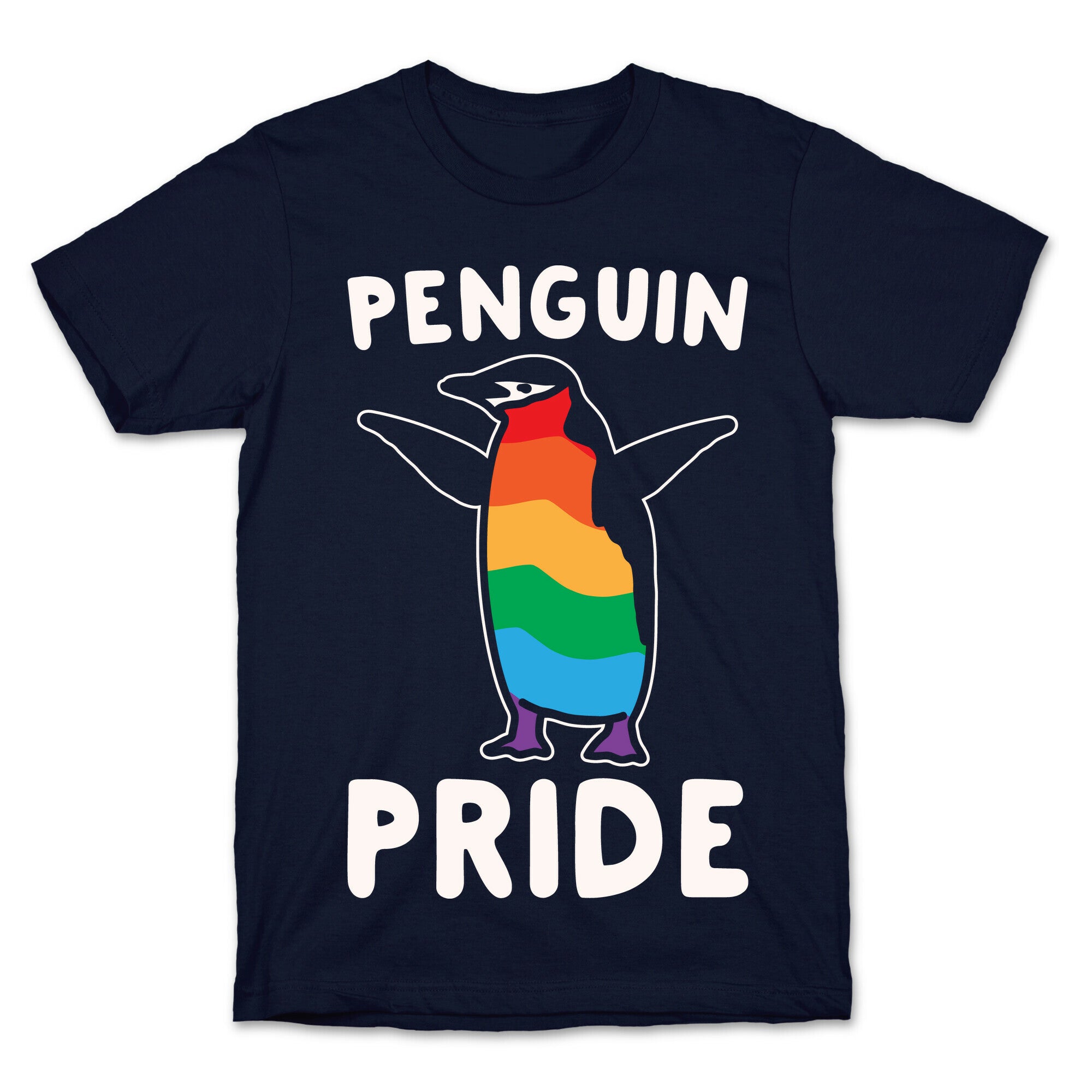 Penguin Pride White Print T-Shirt