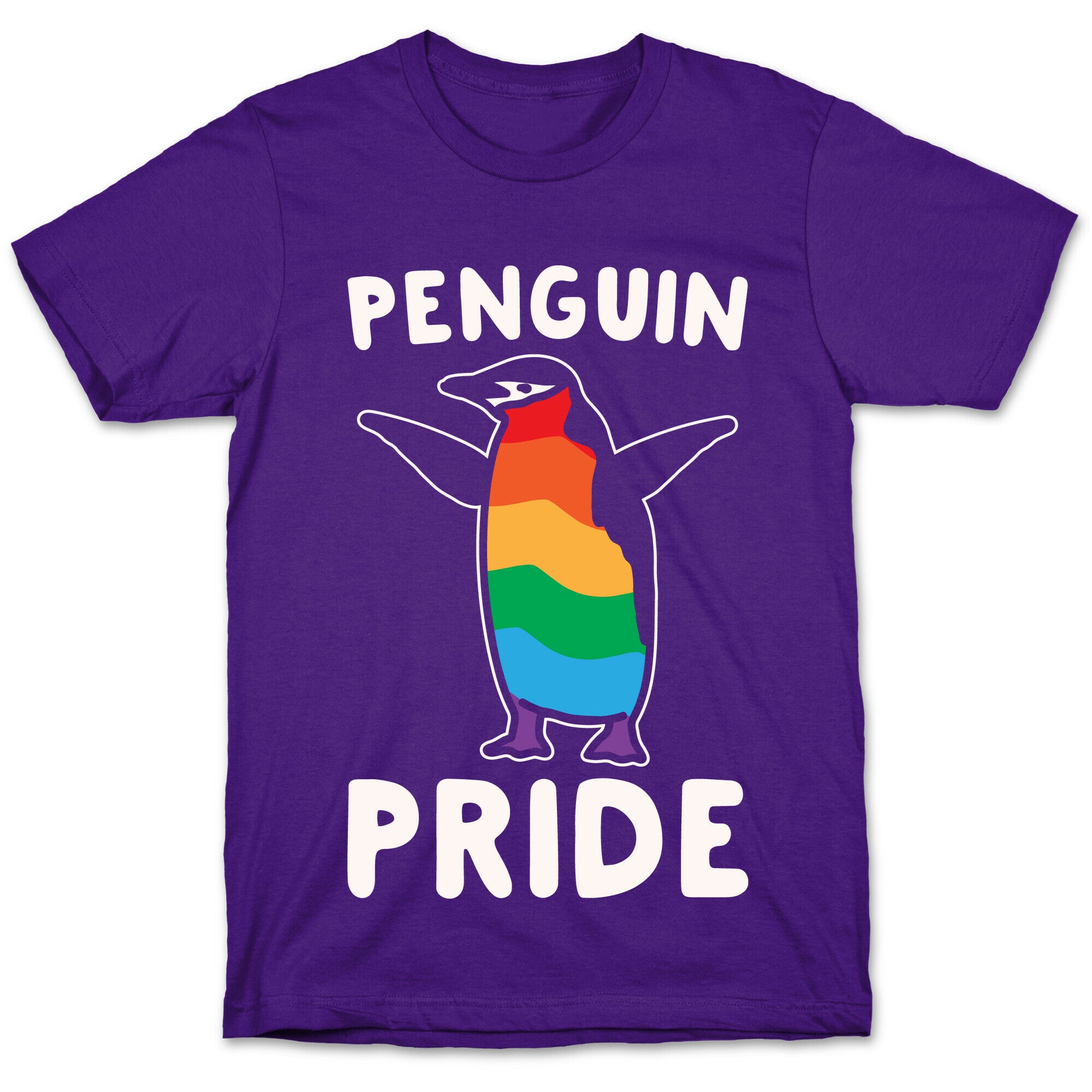 Penguin Pride White Print T-Shirt