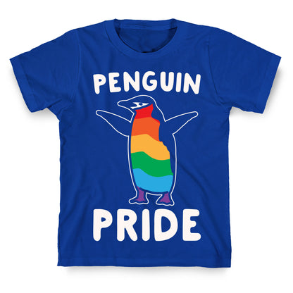 Penguin Pride White Print T-Shirt