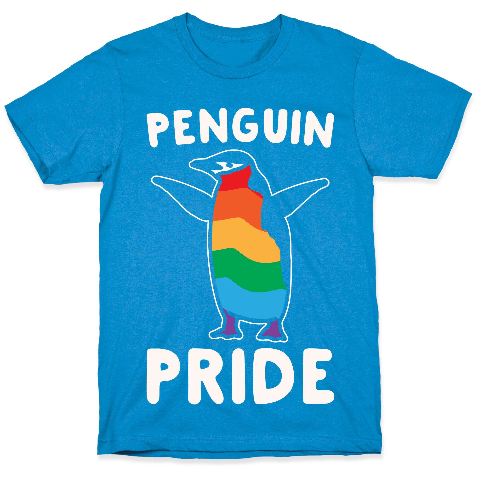 Penguin Pride White Print T-Shirt